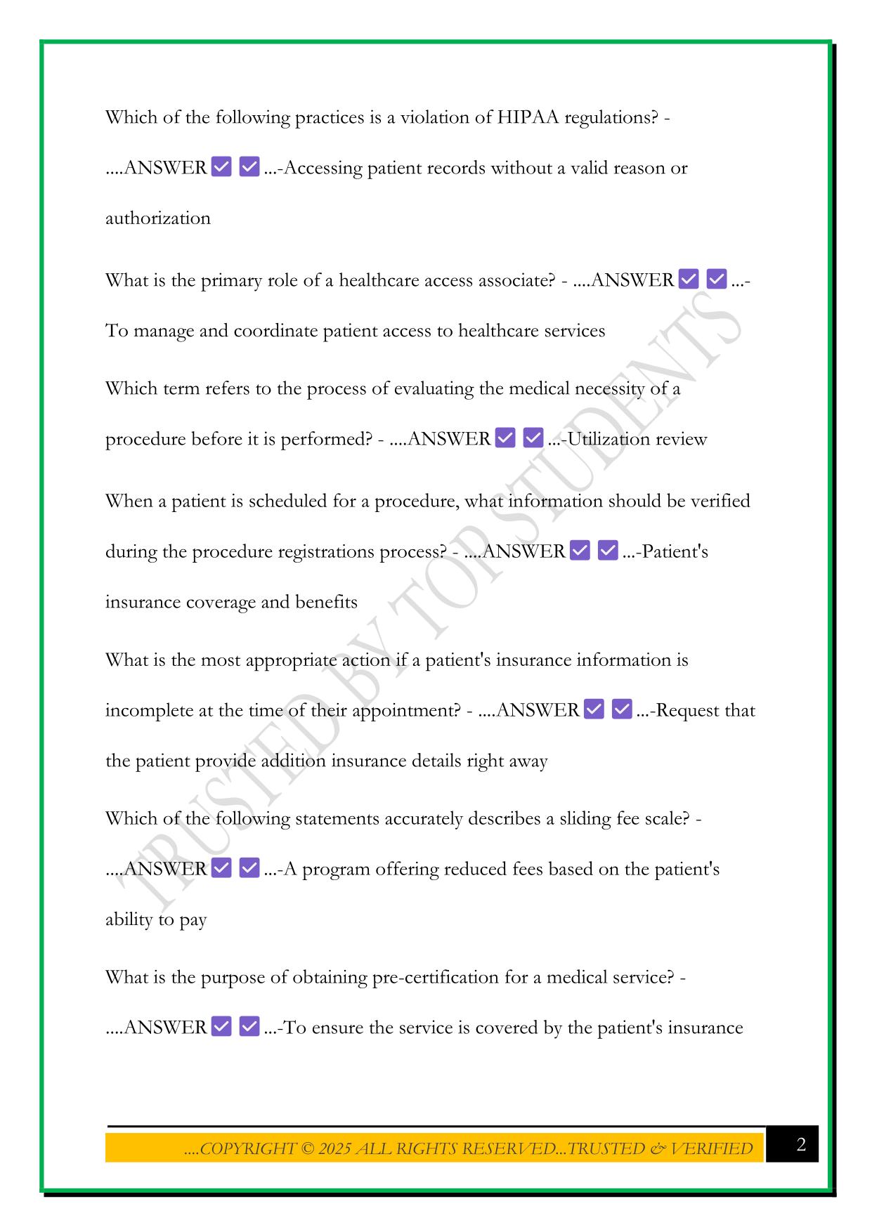 NAHAM CHAA PRACTICE TEST MATERIAL EXAM 2025 QUESTIONS AND ANSWERS