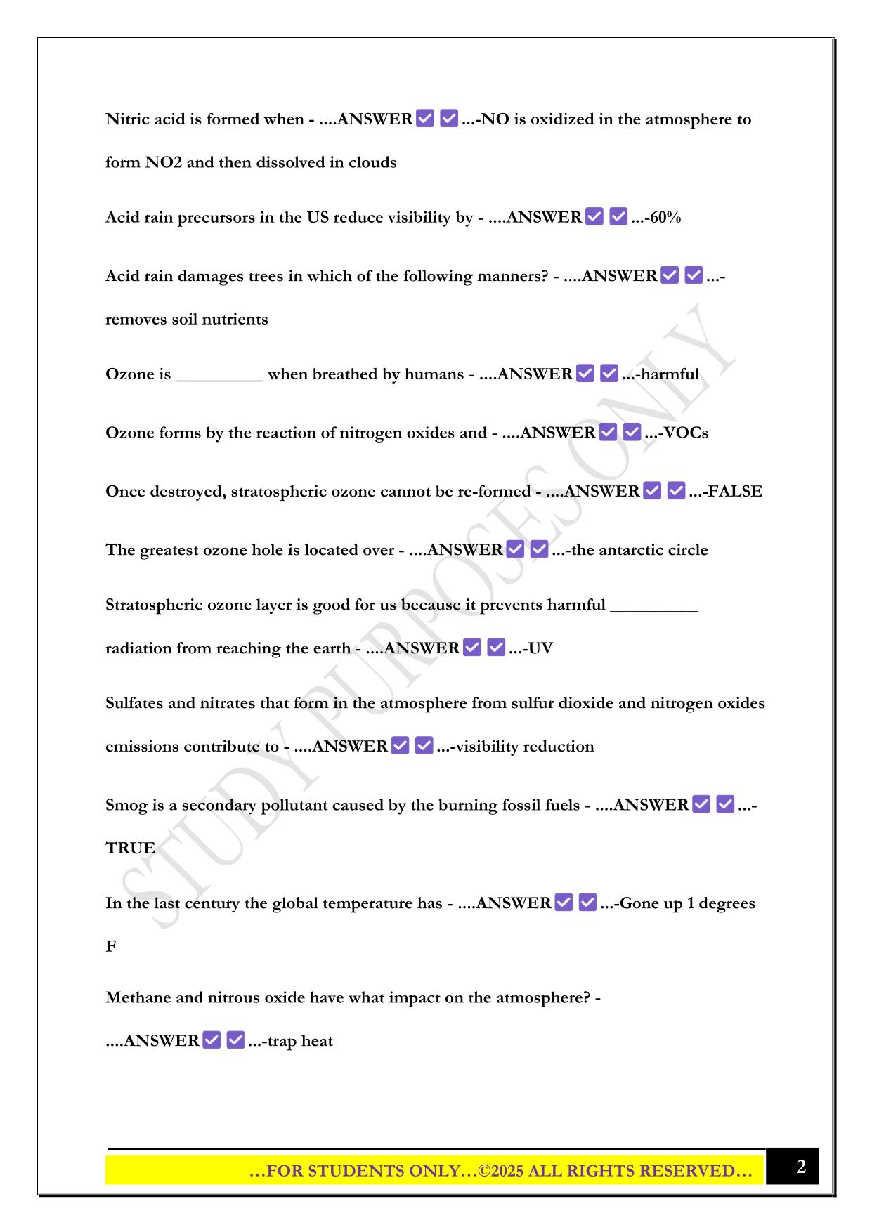 EGEE Exam 2 2025 Questions and Answers