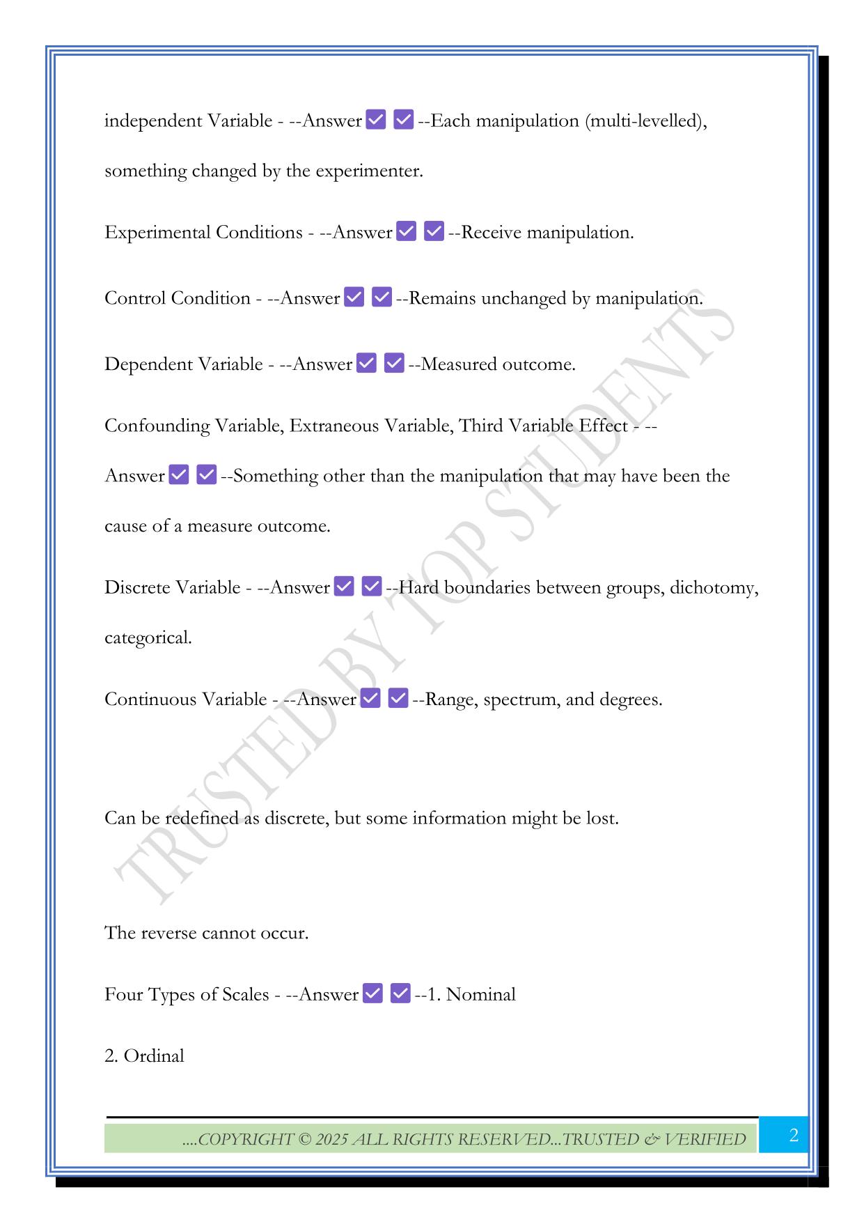 SHSU PSYC 3402 Exam 1 Review 2025 Questions and Answers