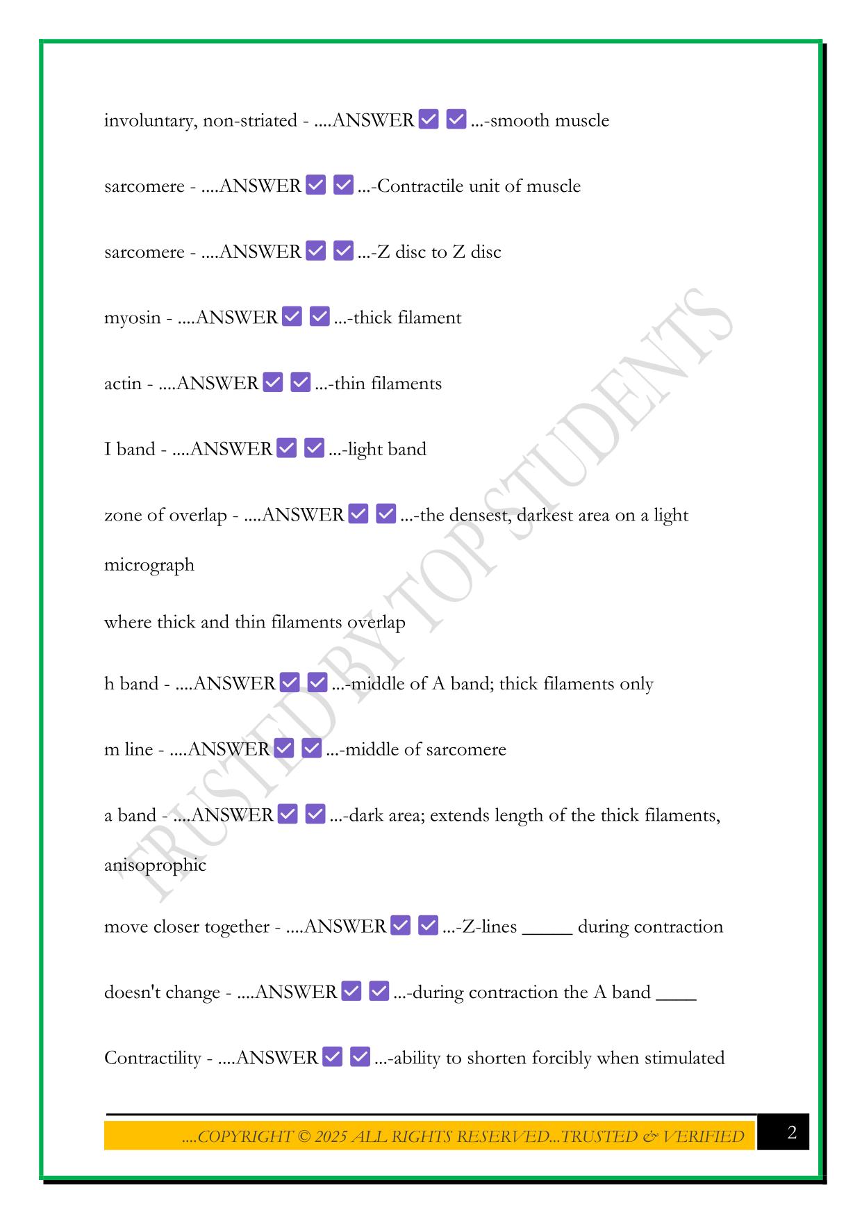 ANATOMY EXAM 3 IUPUI 2025 QUESTIONS AND ANSWERS