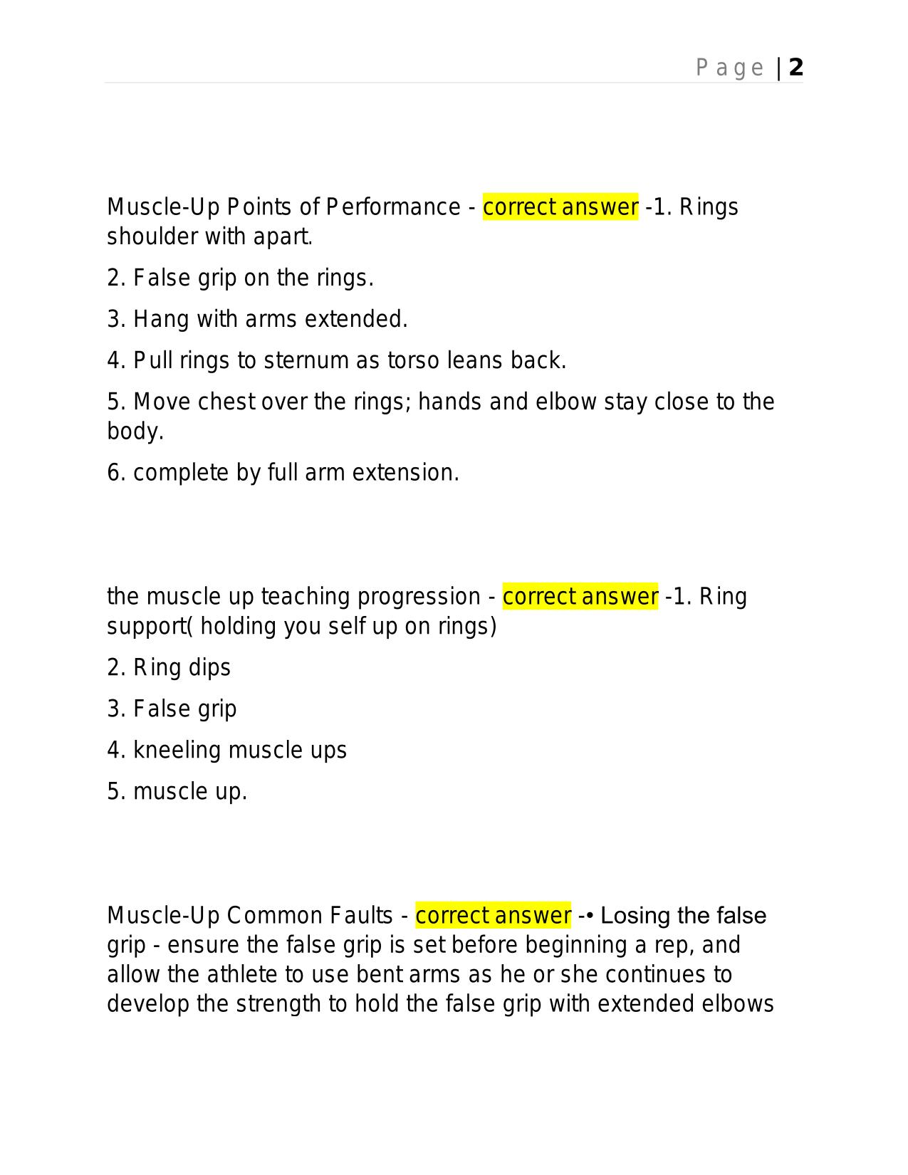 CROSSFIT L1 EXAM 2025 BRAND NEW ACTUAL EXAM WITH ANSWERS.