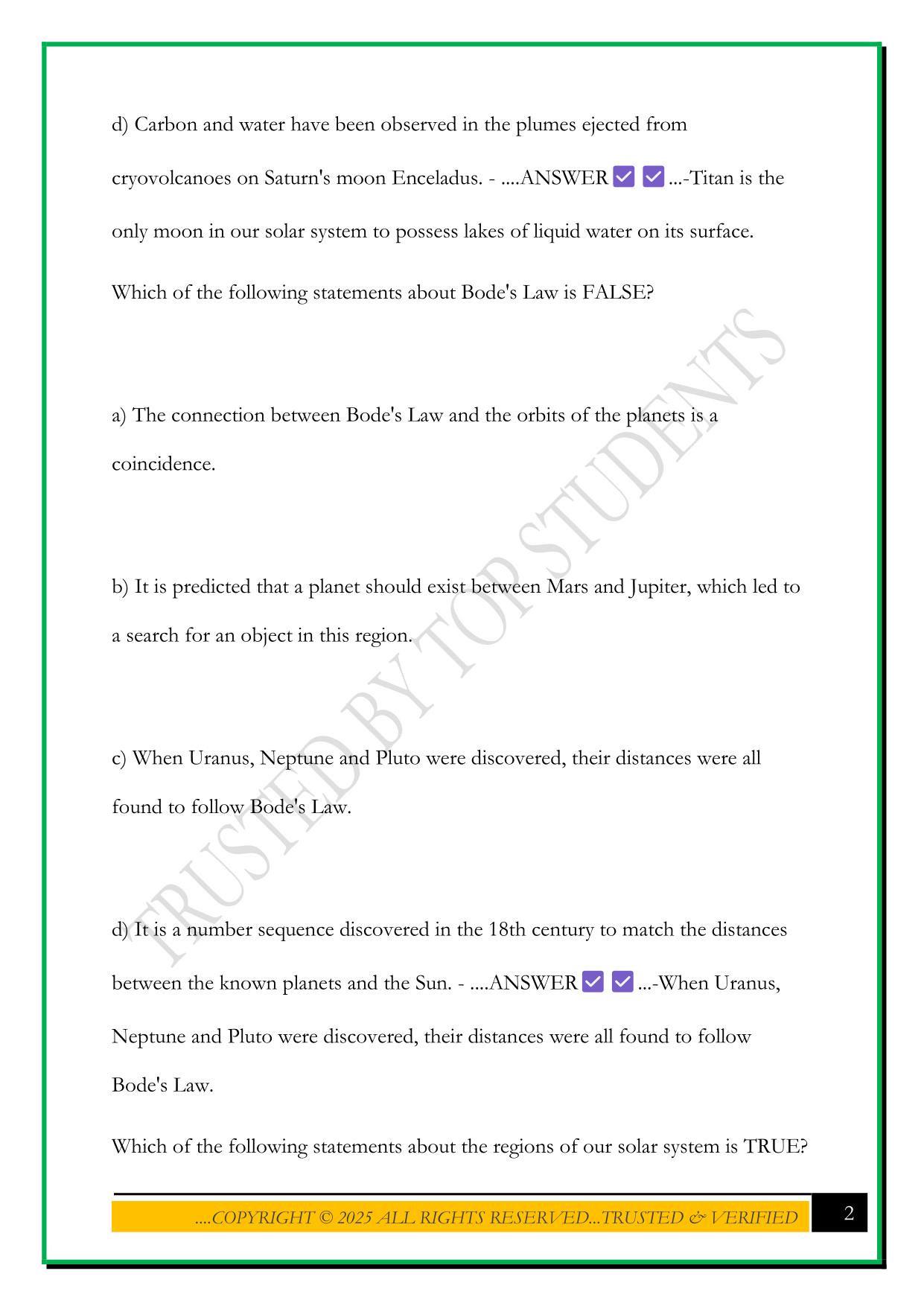 NATS1745: WINTER TERM EXAM 2025 QUESTIONS AND ANSWERS