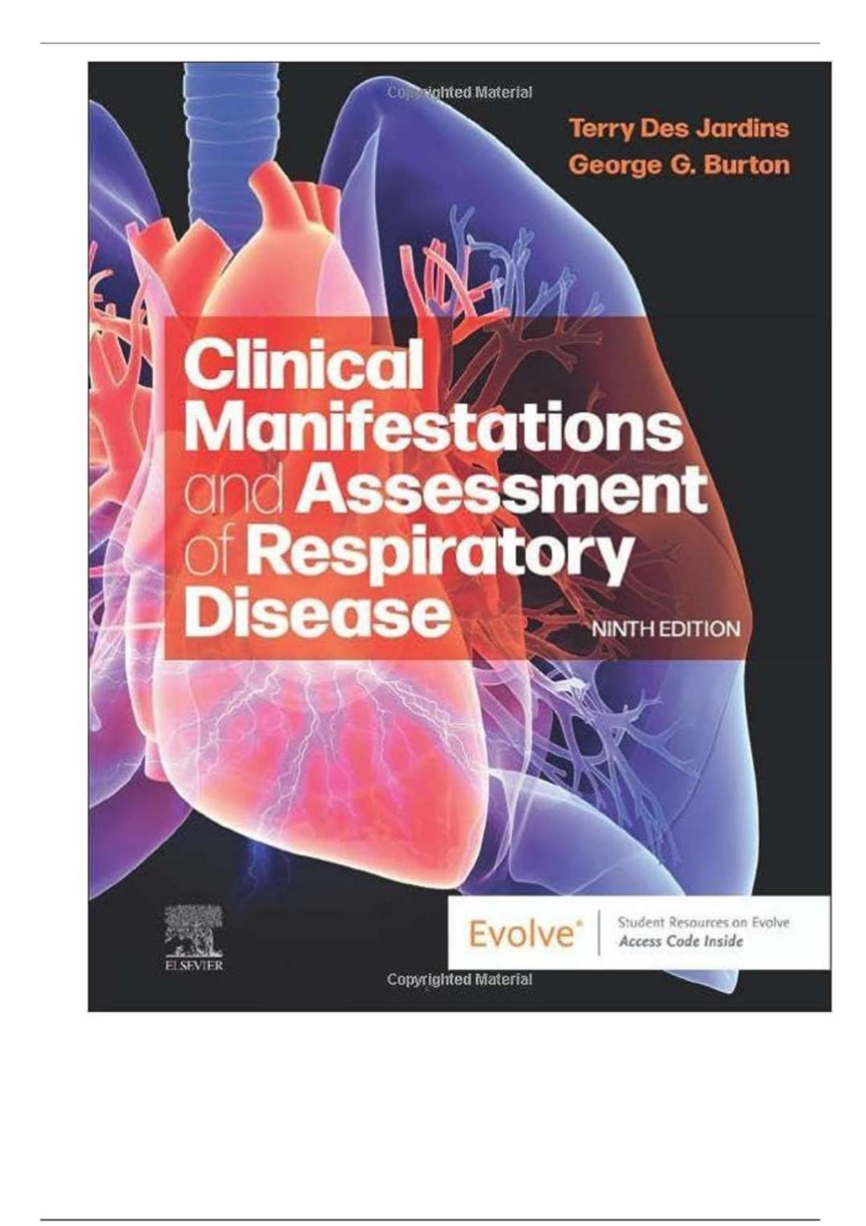 Clinical Manifestations and Assessment of Respiratory Disease, 9th Edition Exam Test Bank 2025/2026 Questions and Answers 100% Pass| Updated 