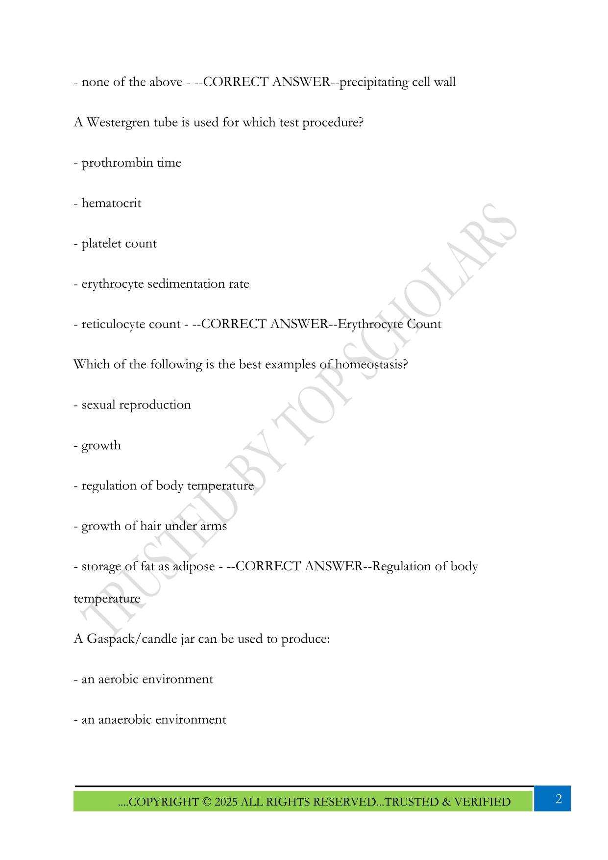 MLPAO Exam Set 2025 Questions and Answers