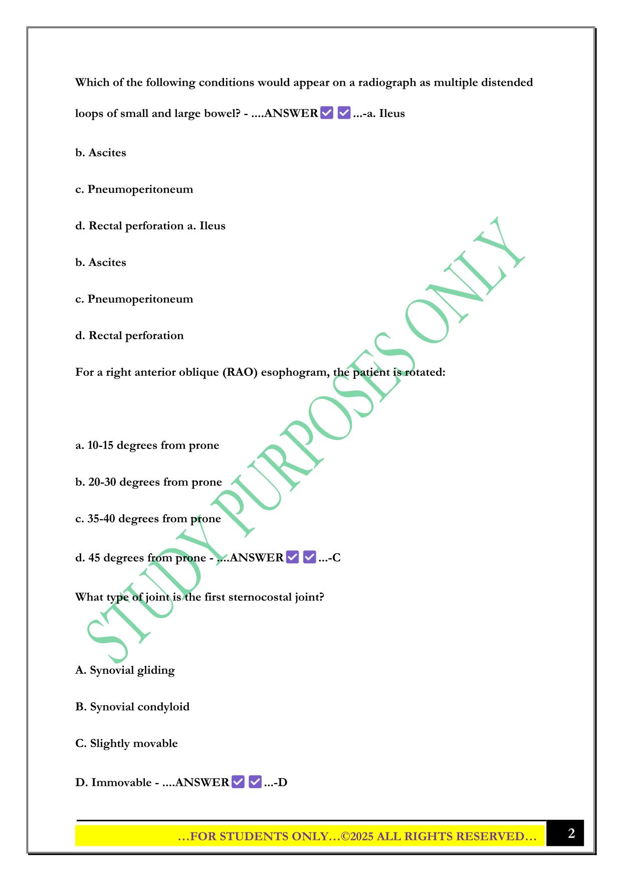 RTBC Procedures Exam 2025 Questions and Answers