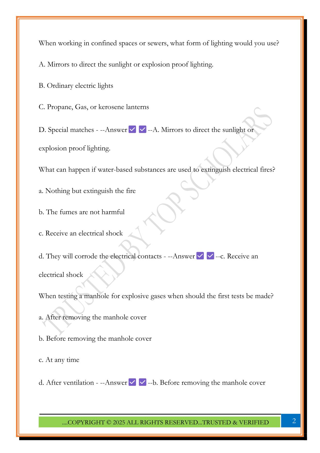 CWEA Collections System Maintenance Grade 3 Exam 2025 Questions and Answers