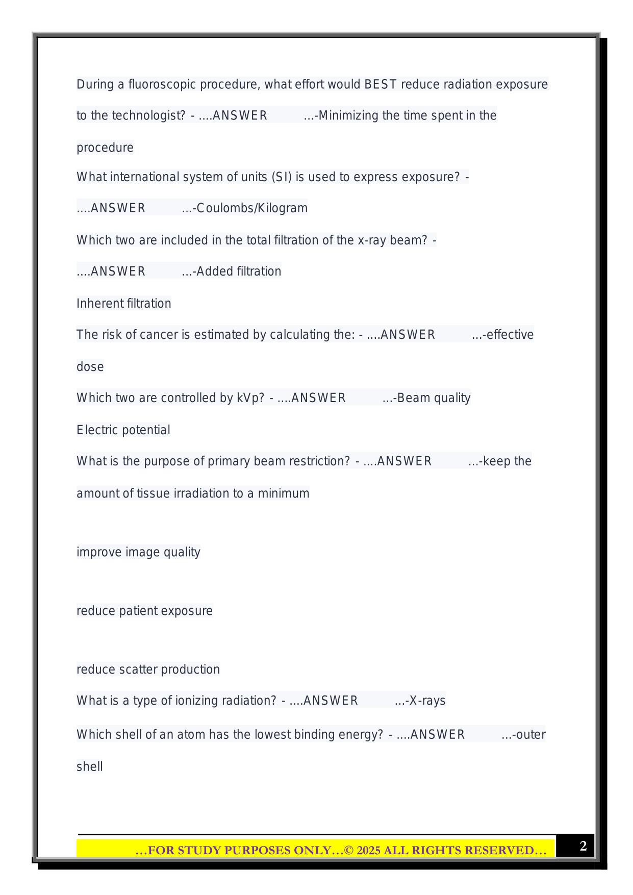 RTBC Safety Exam 2025 Questions and Answers