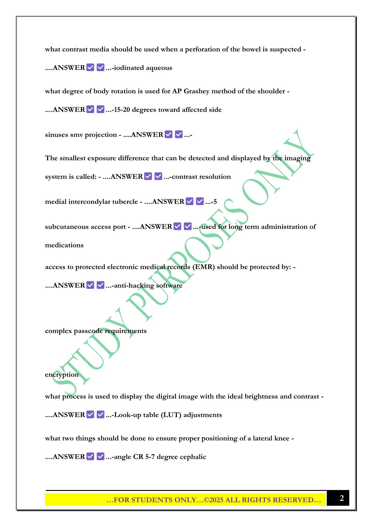 RTBC TEST REVIEW 2025 QUESTIONS AND ANSWERS