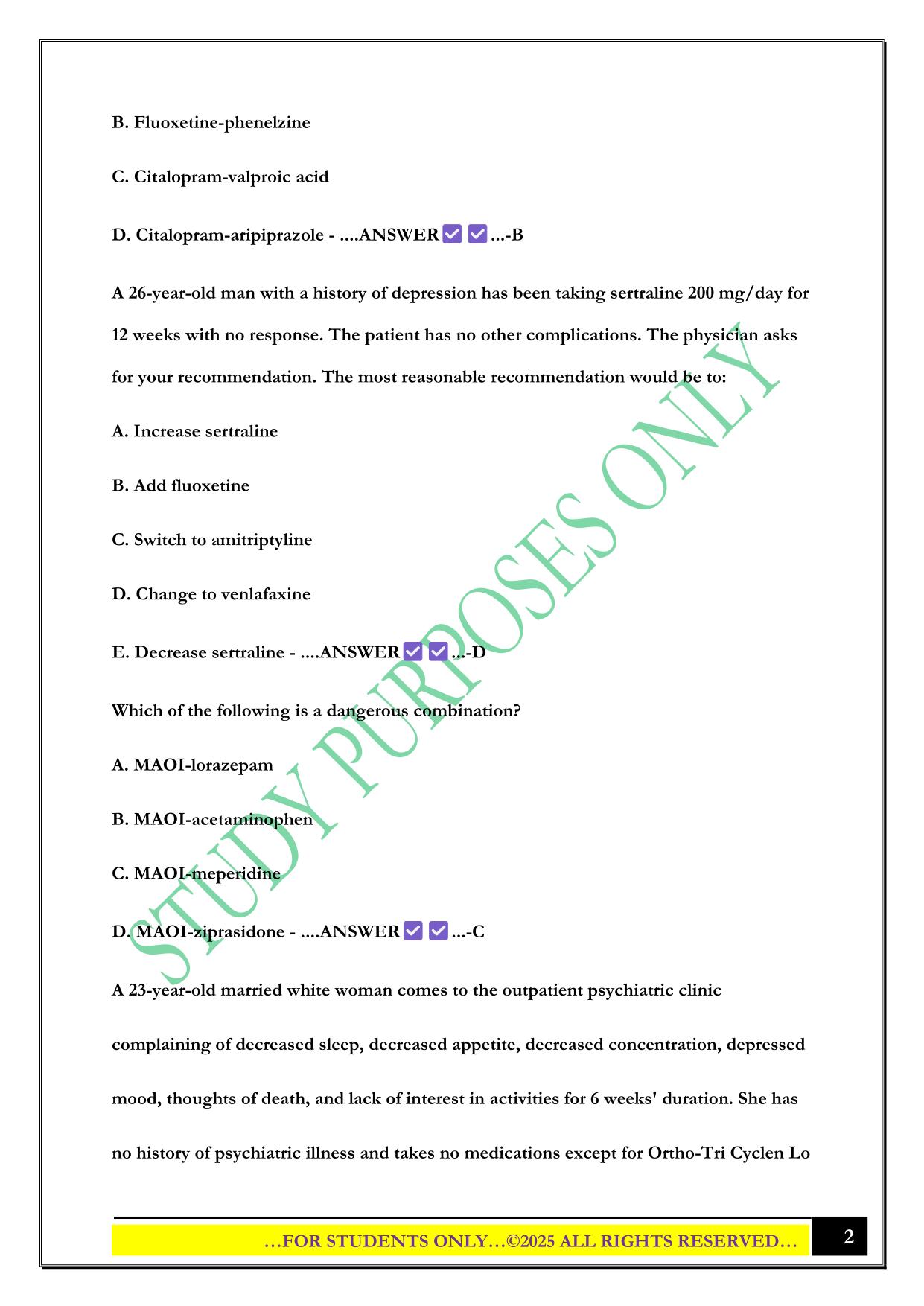 NSG 533 Advanced Pharmacology Test 1 Week 4 Exam 2025 Questions and Answers