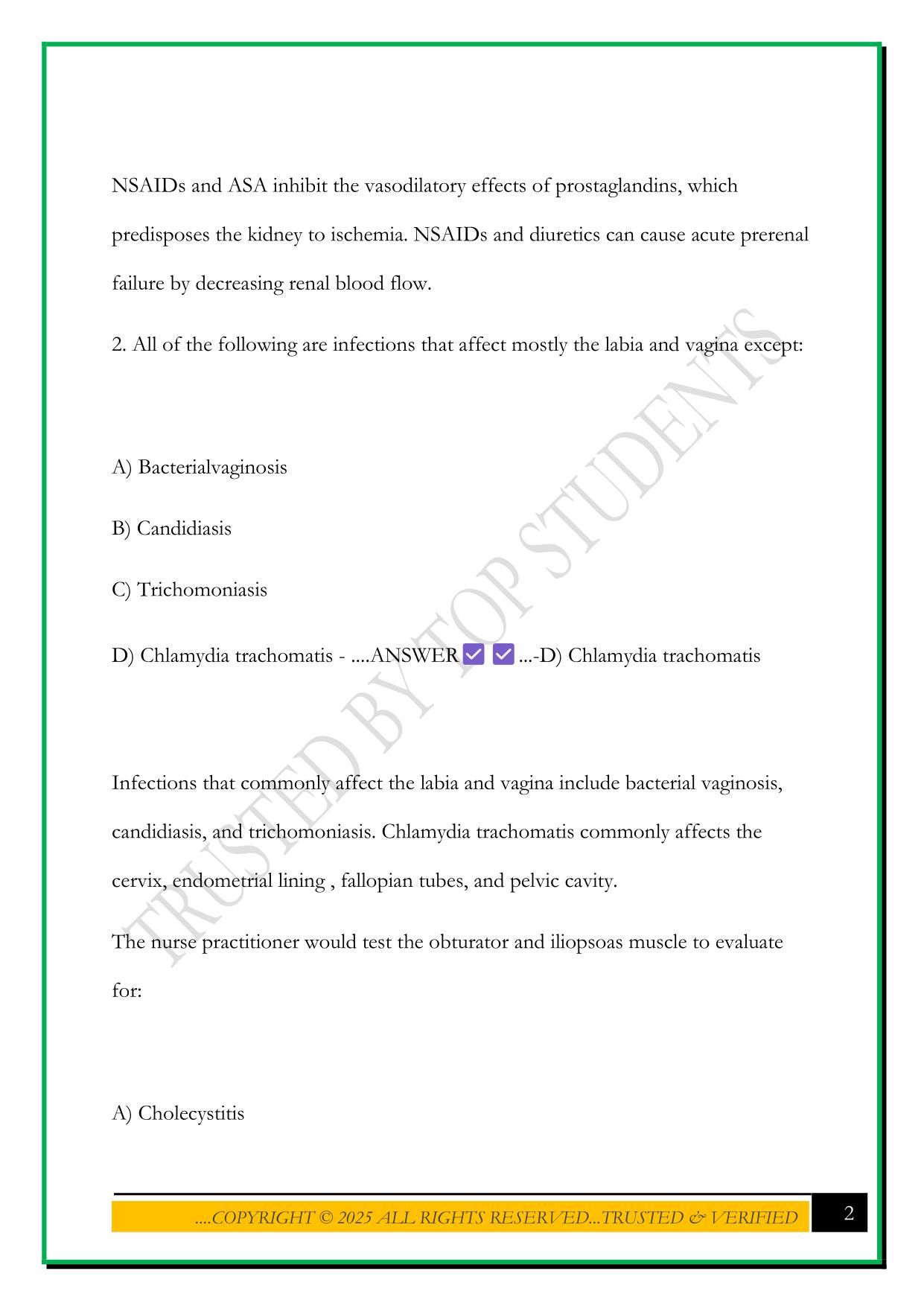 LEIK FNP PRACTICE QUESTIONS WITH CORRECT ANSWERS