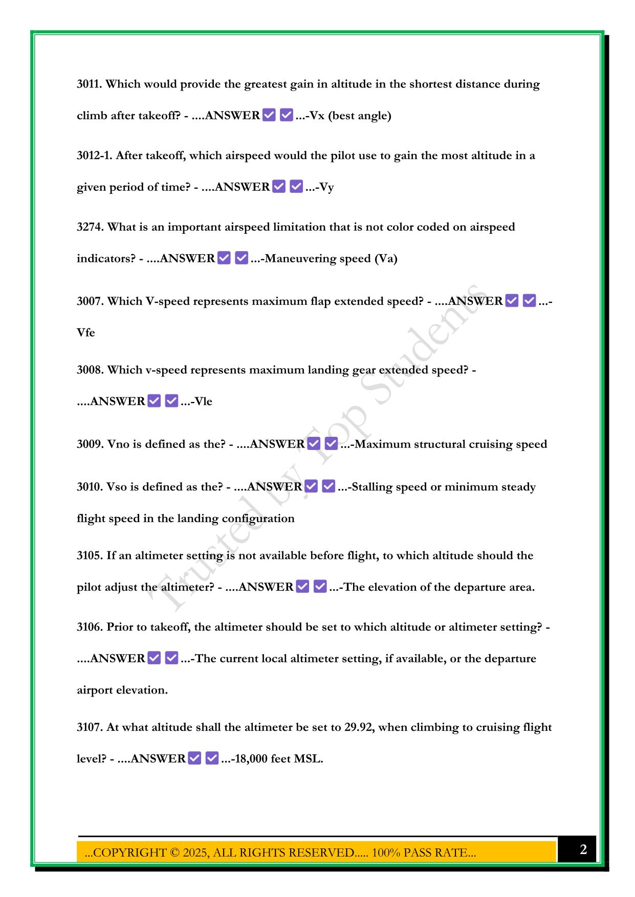 FAA GROUND SCHOOL TEST 2025 QUESTIONS AND ANSWERS