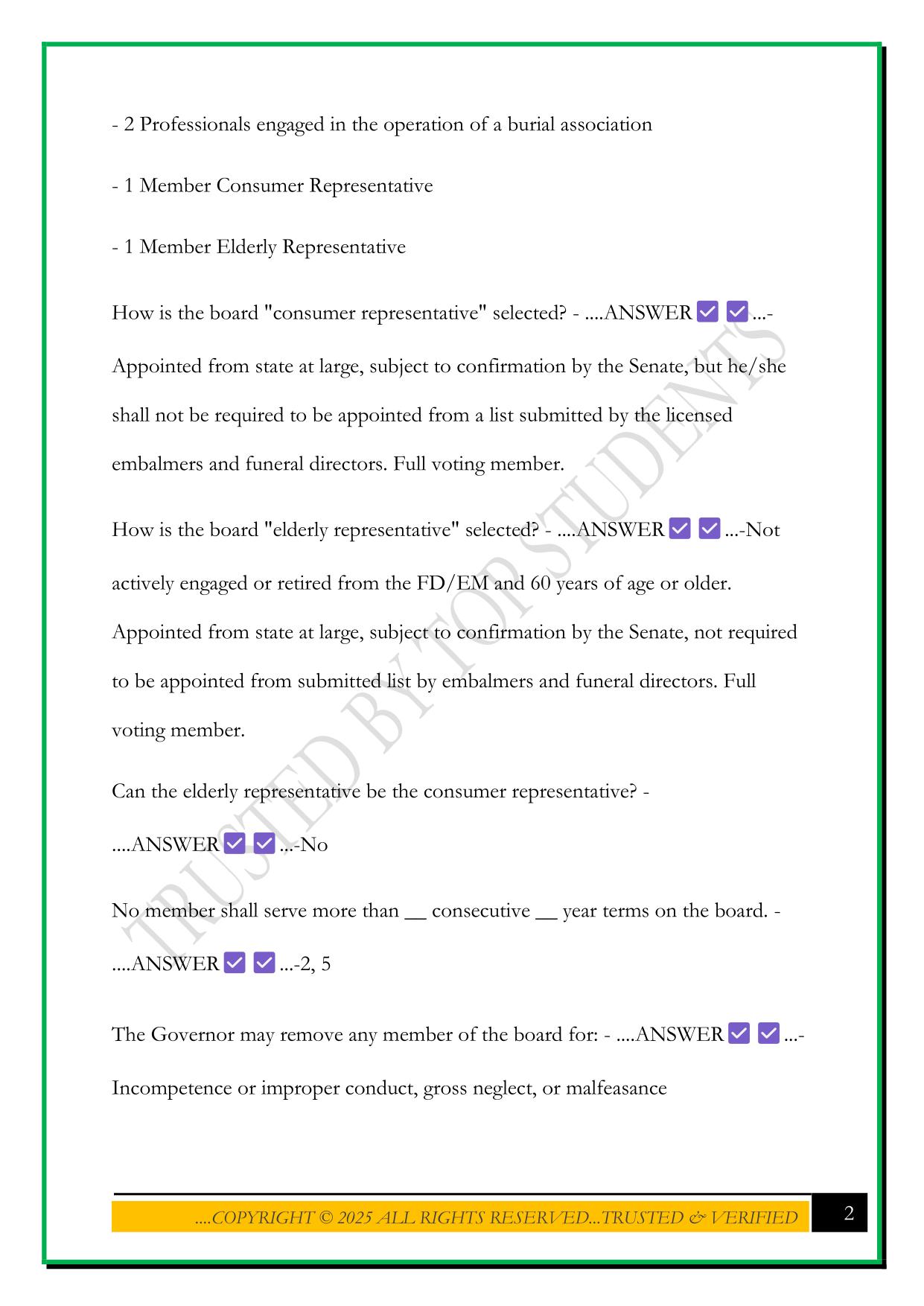 ARKANSAS STATE BOARD OF EMBALMERS AND FUNERAL DIRECTORS LRR EXAM 2025 QUESTIONS AND ANSWERS