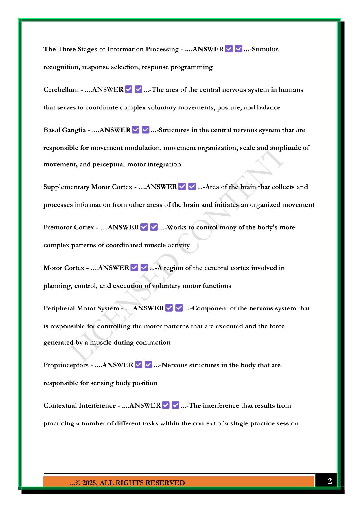 P212 EXAM 4 2025 QUESTIONS AND ANSWERS