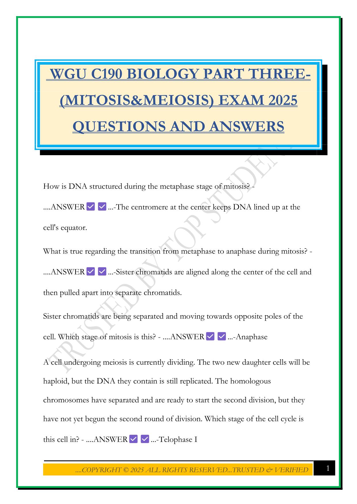 WGUC190 Bundled Exams Questions and Answers 100% Pass|Updated and Verified