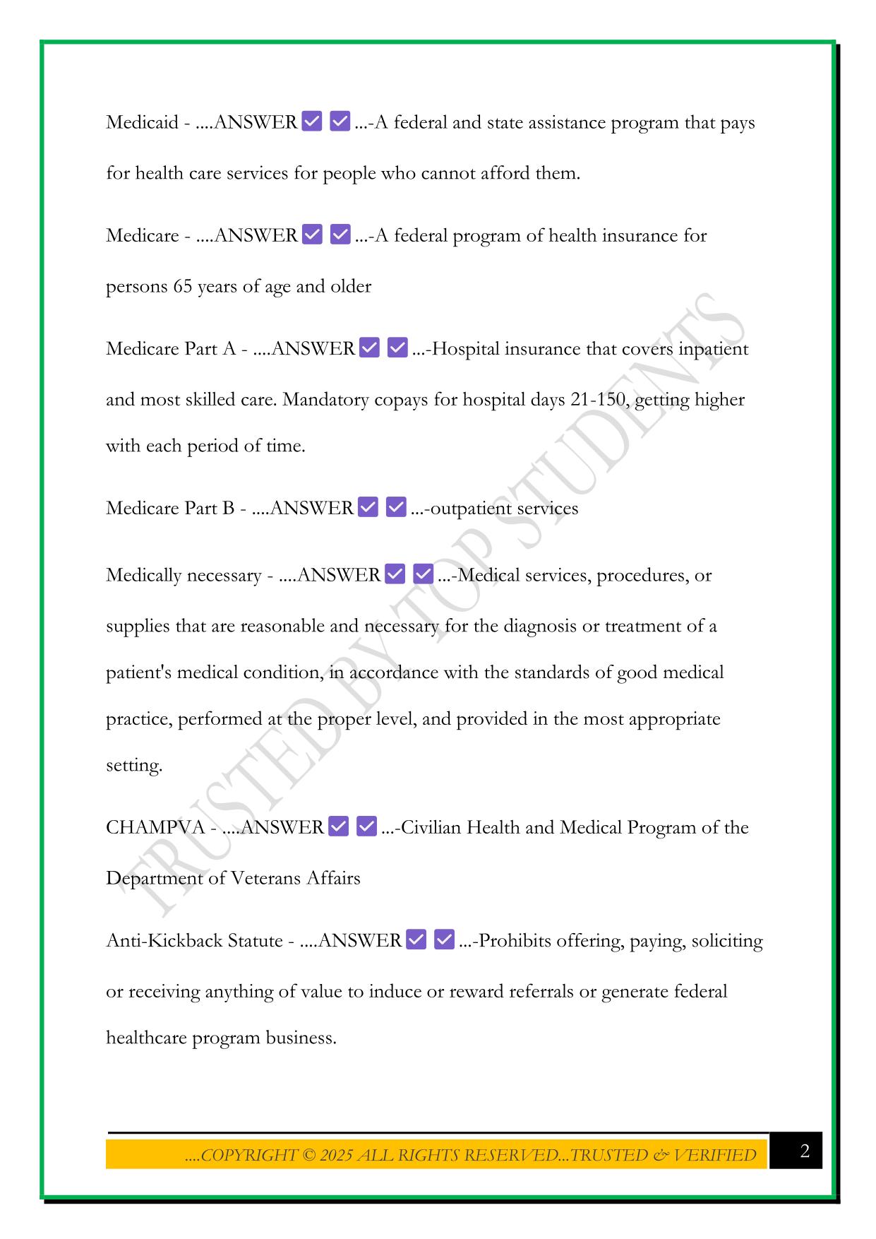 NAHAM EXAM 2025 QUESTIONS AND ANSWERS