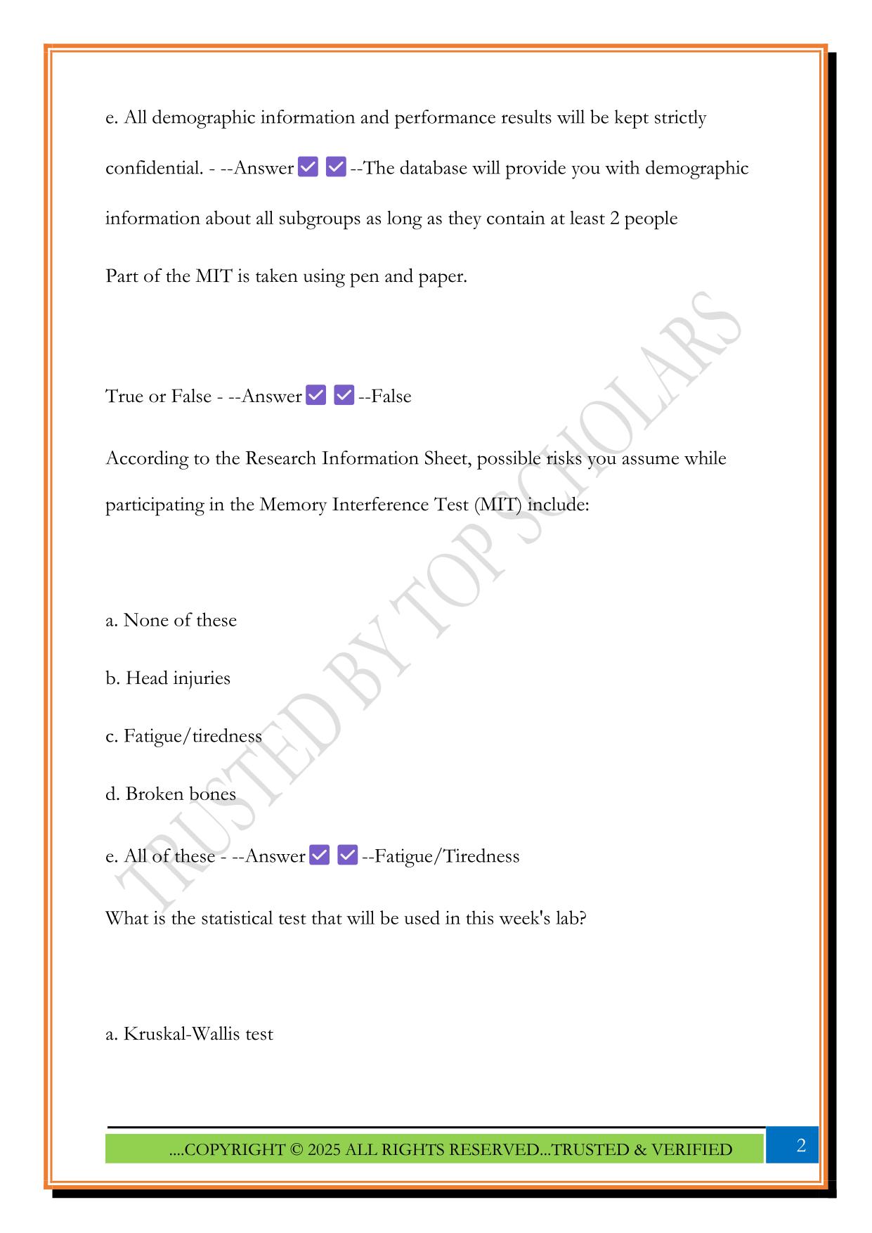LS23L Final F18 Exam 2025 Questions and Answers