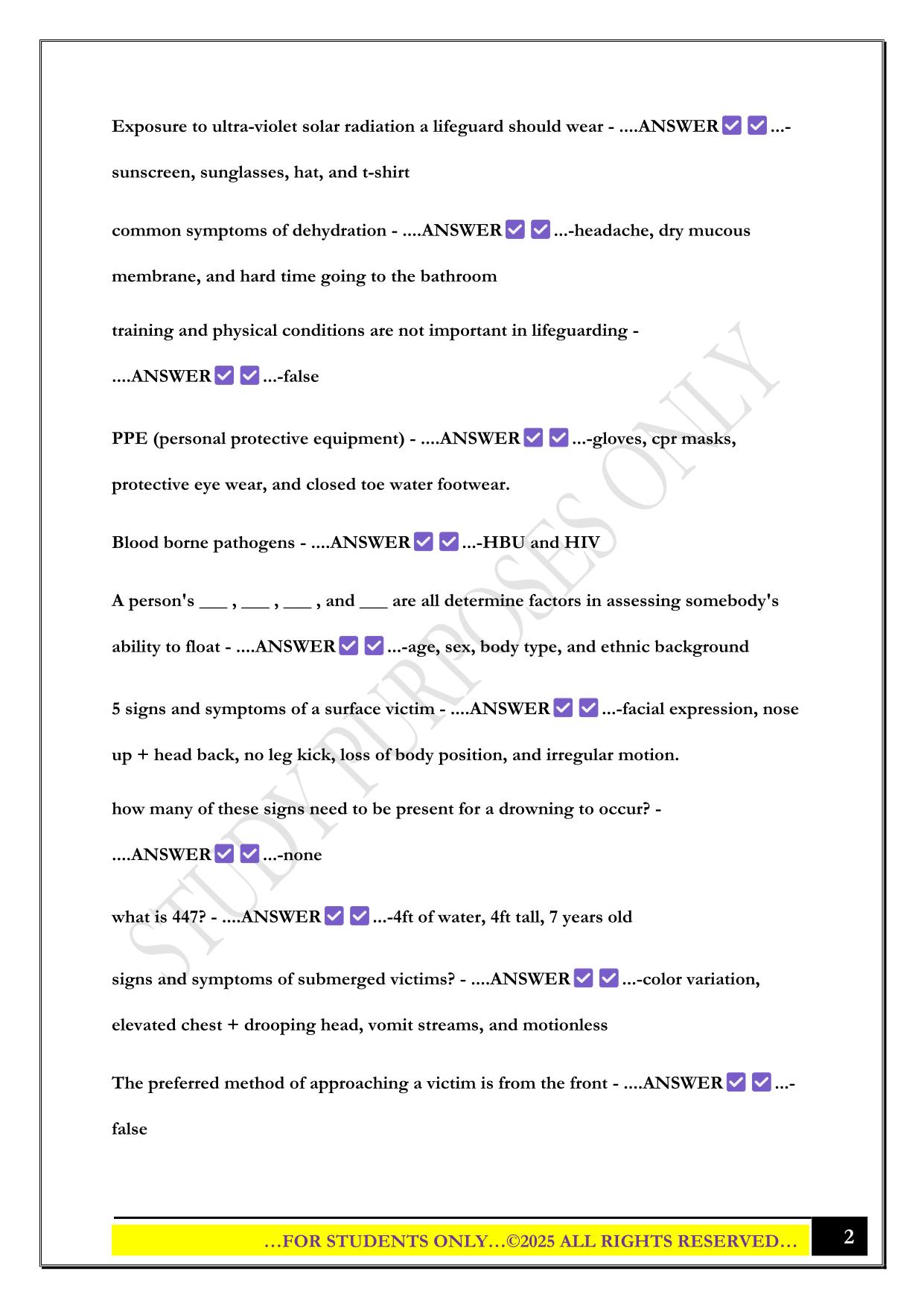 NASCO Exam 2025 Questions and Answers