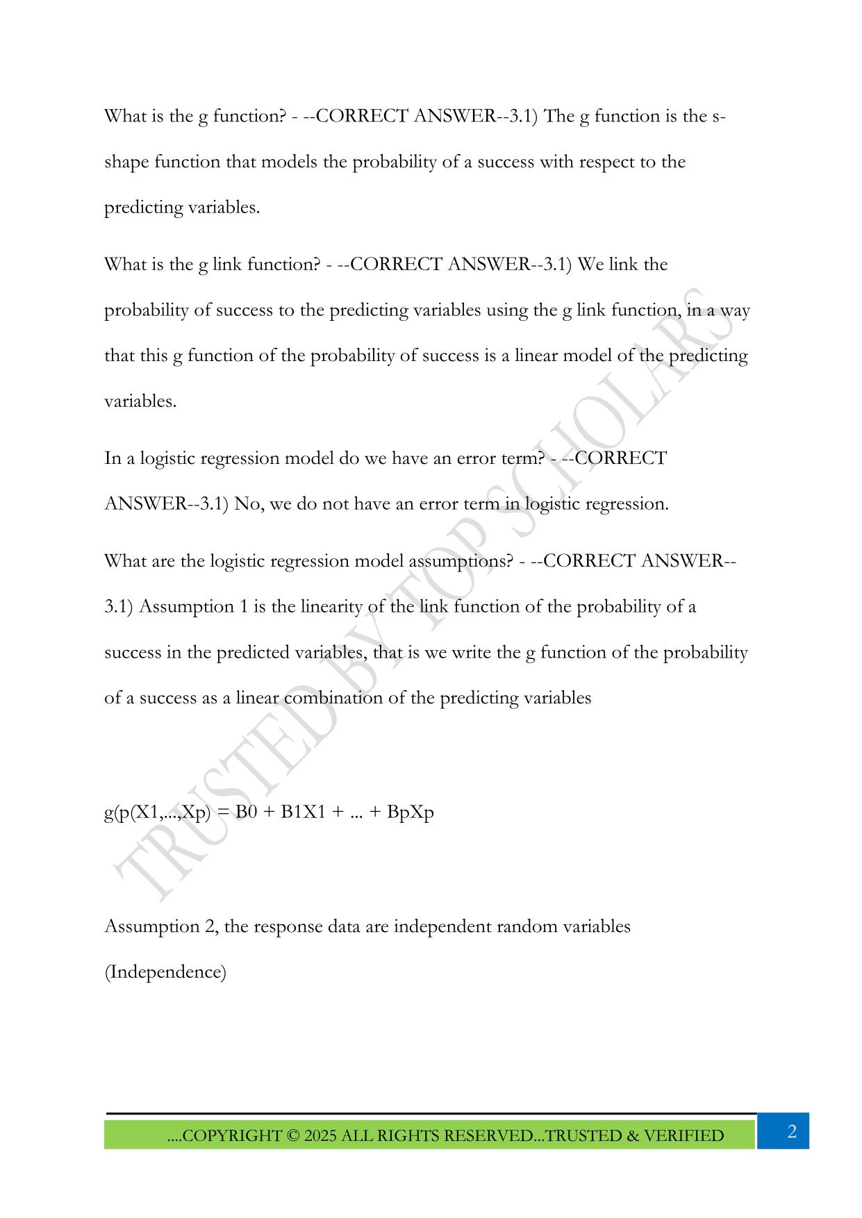 ISYE-6414 | Module 3 Exam 2025 Questions and Answers