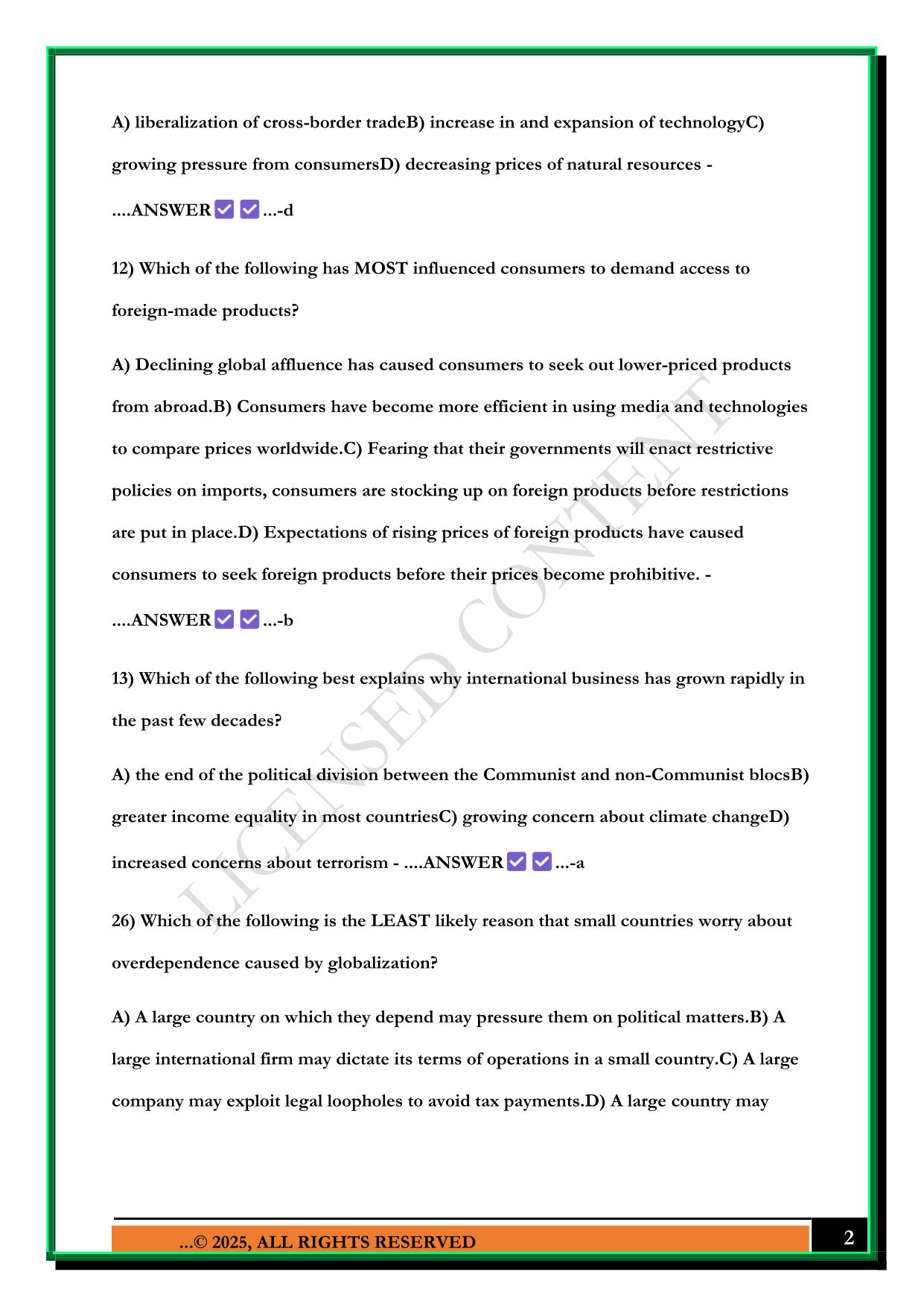 GEB6366 MIDTERM EXAM 2025 QUESTIONS AND ANSWERS