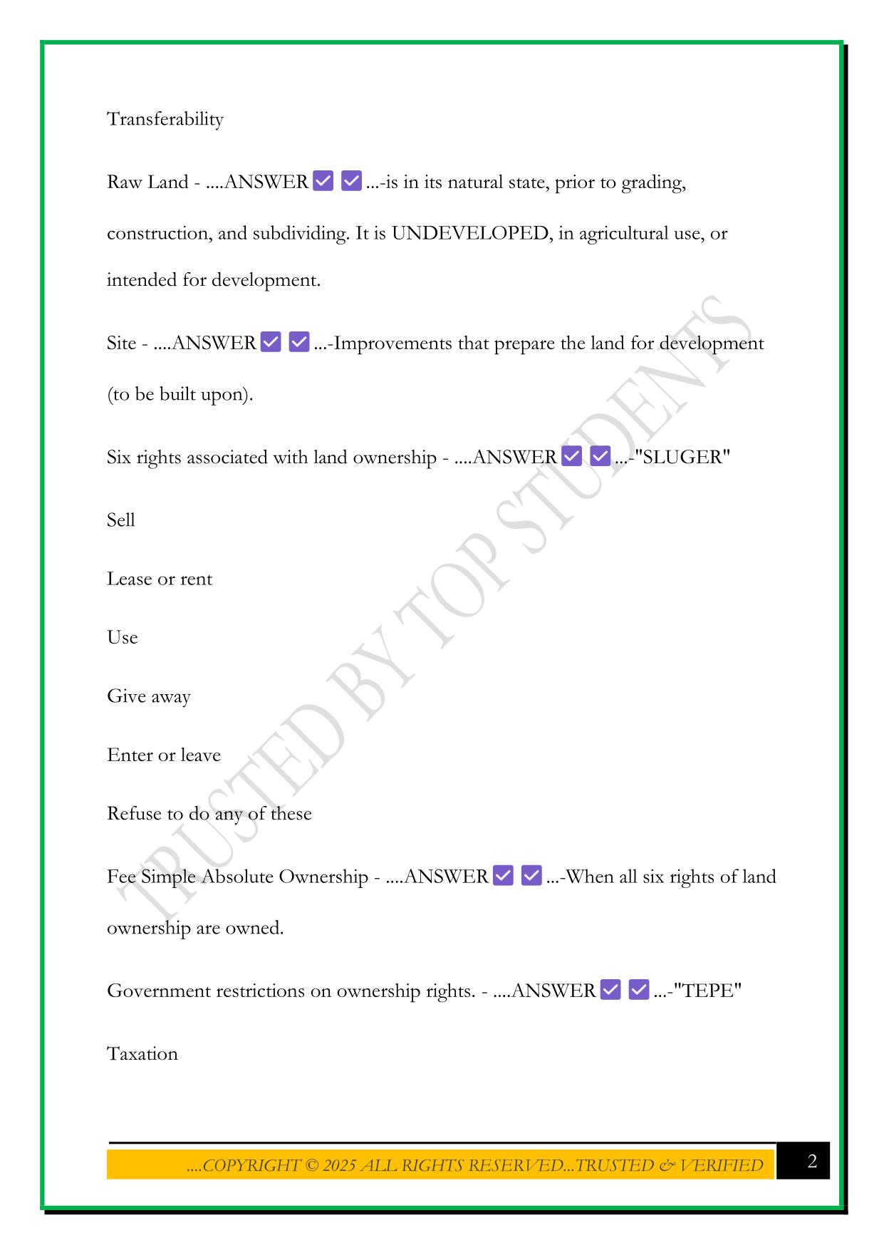 IAAO 201 EXAM 2025 QUESTIONS AND ANSWERS