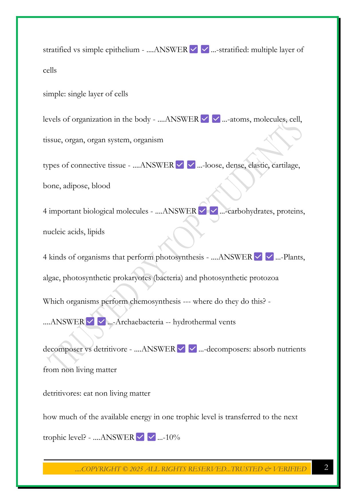 NATS 1610 TEST 1 2025 QUESTIONS AND ANSWERS