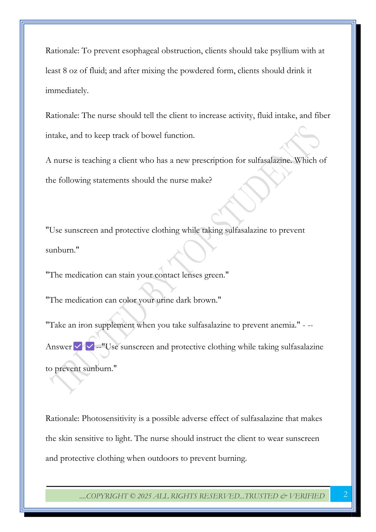 ATI: The Gastrointestinal System Exam 2025 Questions and Answers