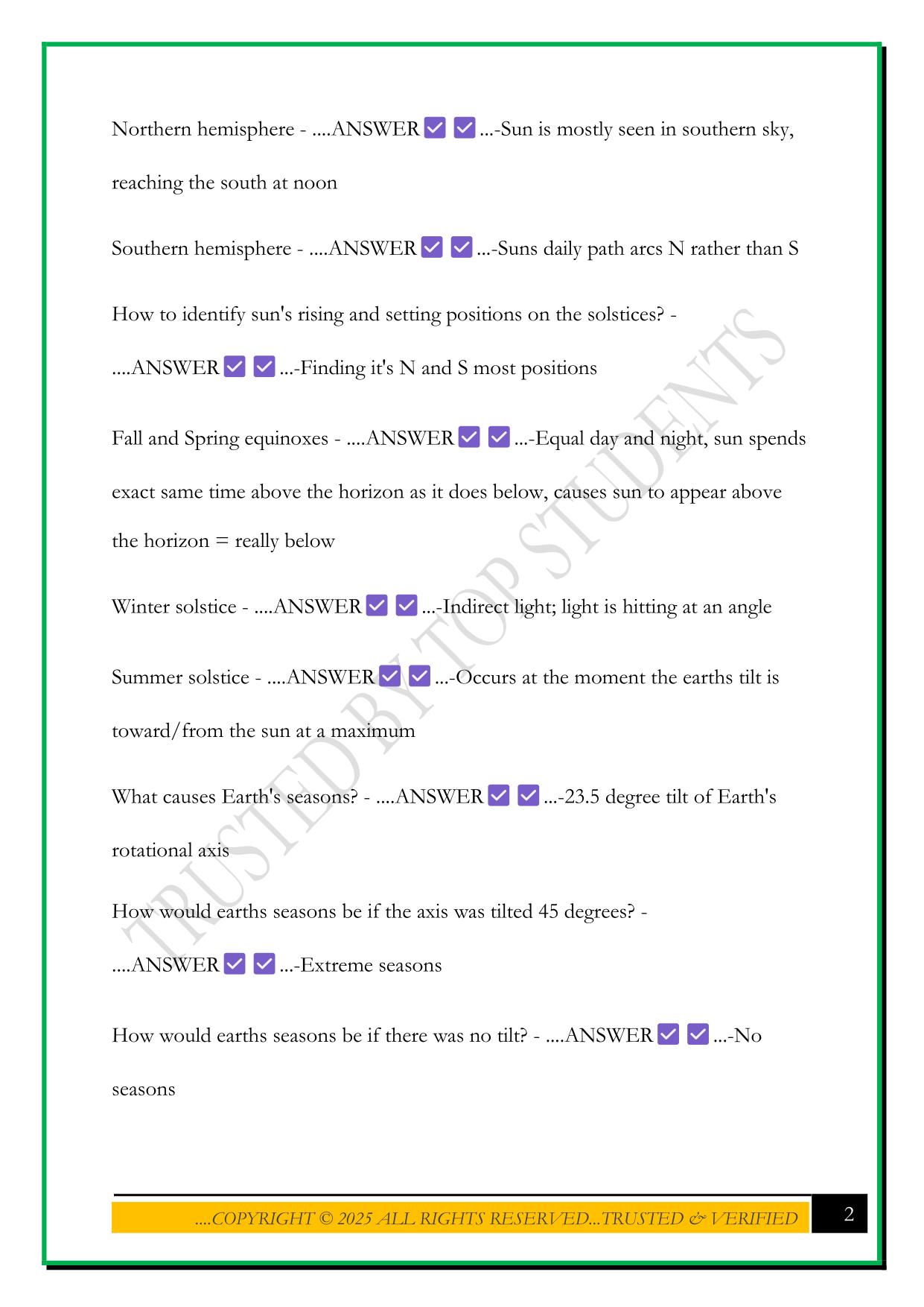 NATS 1745 EXAM 1 REVIEW 2025 QUESTIONS AND ANSWERS
