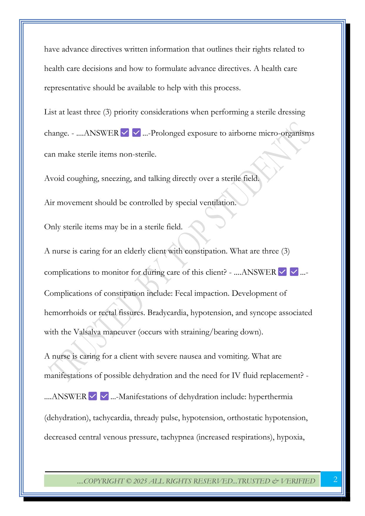 ATI NCLEX prep review 2025 Questions and Answers 100% Solved