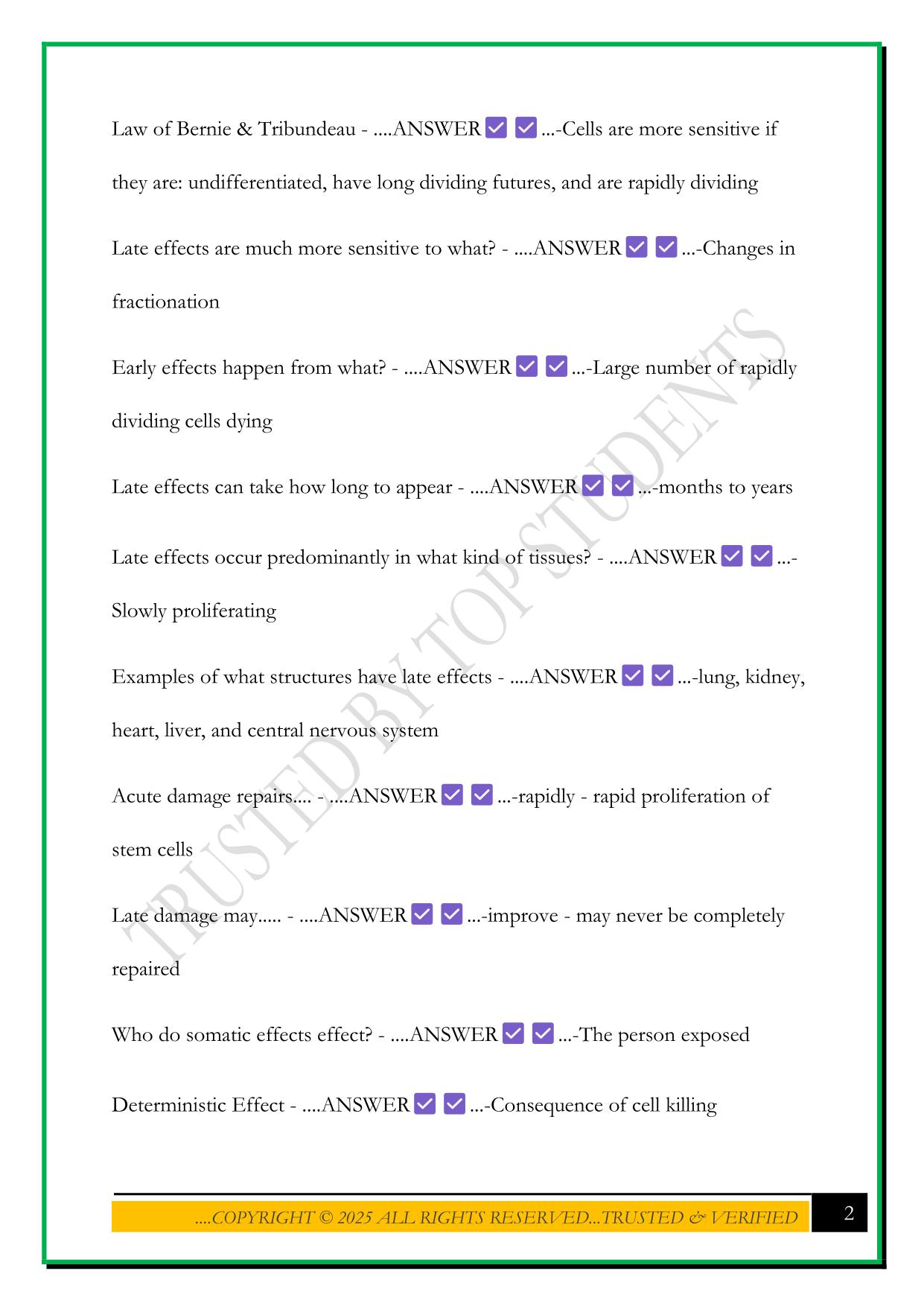 MEDICAL HEALTH PHYSICS EXAM 1 REVIEW 2025 QUESTIONS AND ANSWERS
