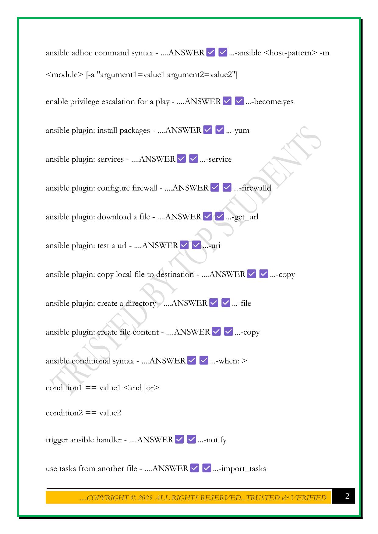 RHCE EXAM 2025 QUESTIONS AND ANSWERS