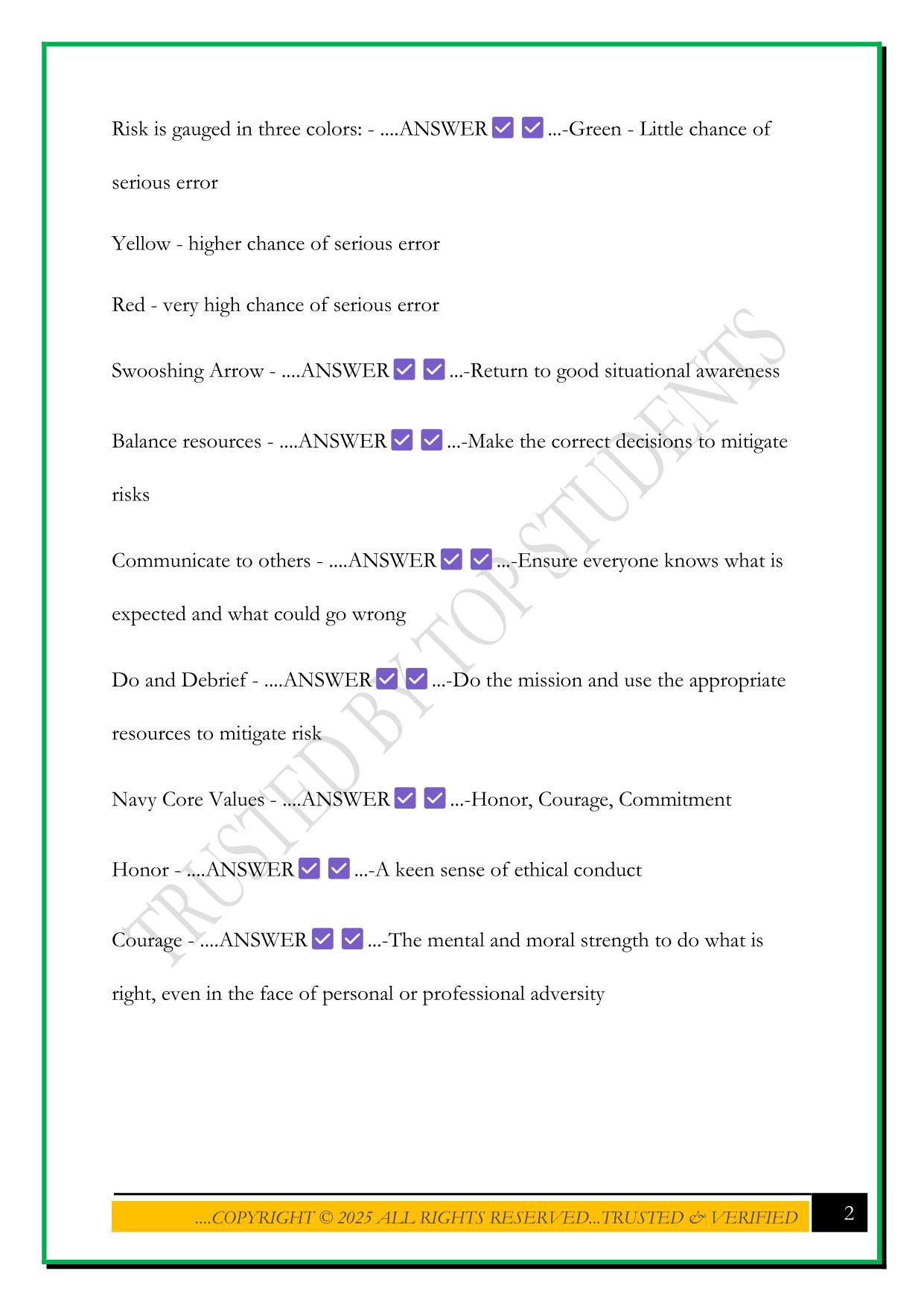 HOSPITAL CORPSMAN BASIC (HCB 101) EXAM 2025 QUESTIONS AND ANSWERS