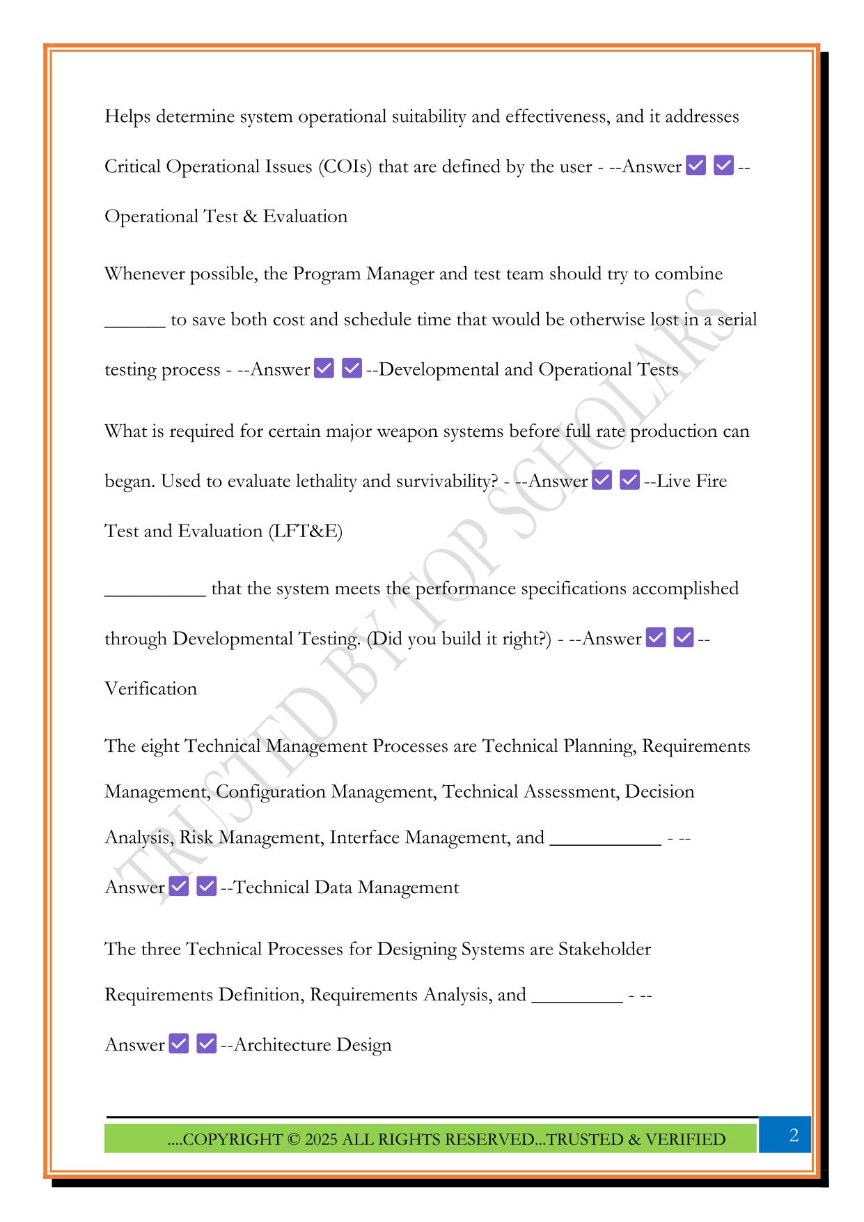 AIPM Exam 2 Review 2025 Questions and Answers