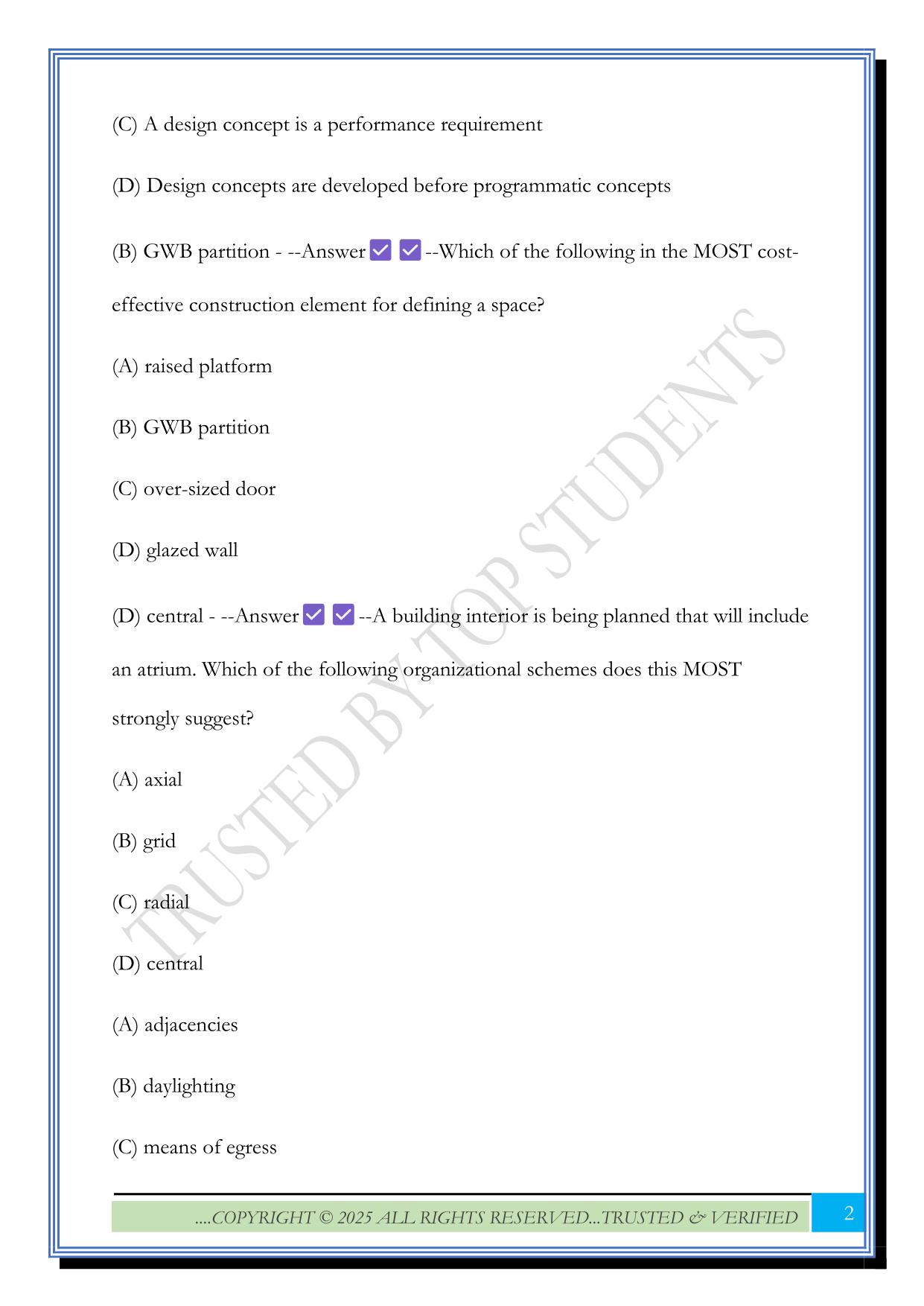 IDFX Practice Test II 2025 Questions and Answers