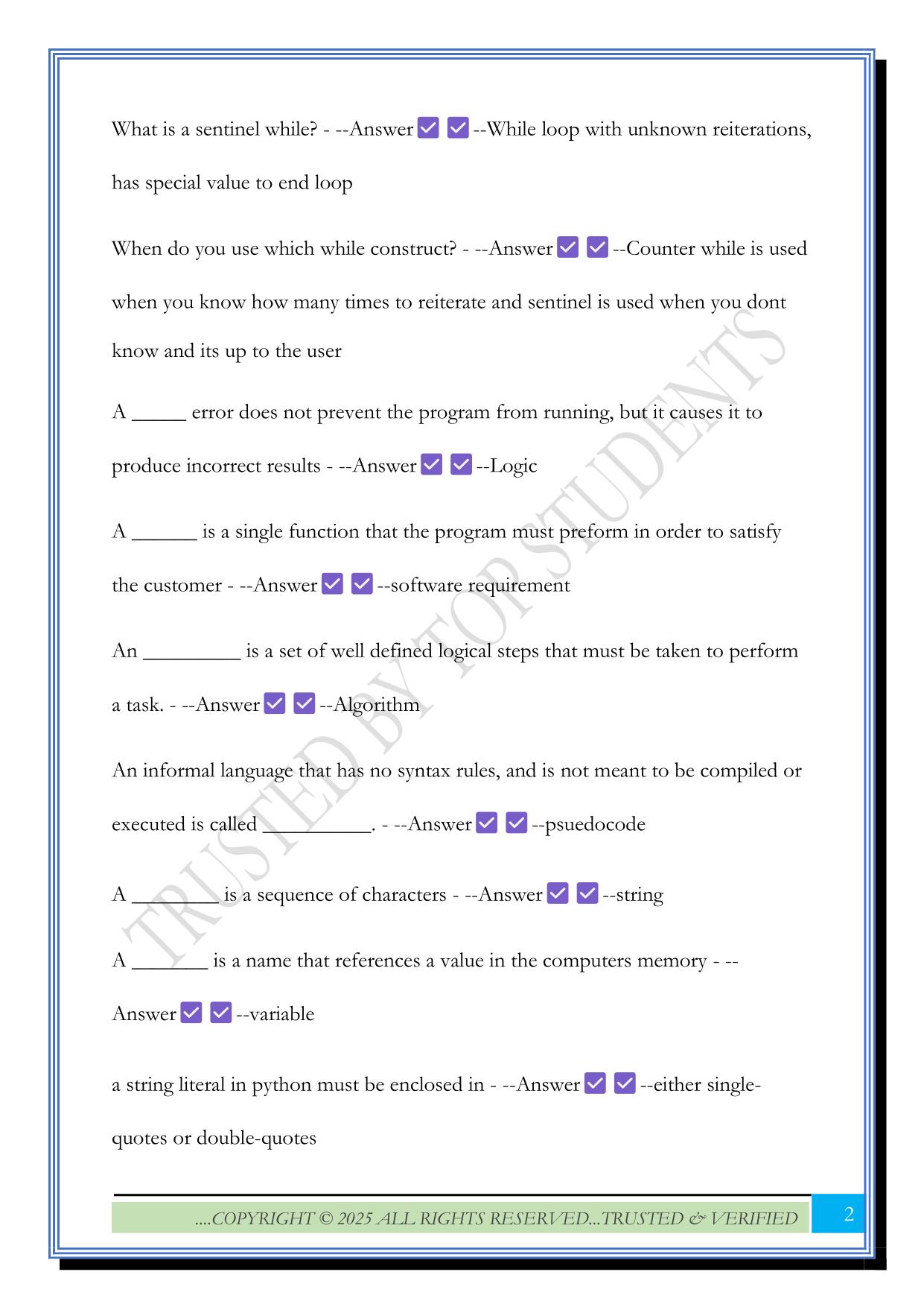 INSY 3300 EXAM 1 REVIEW DAVIS 2025 QUESTIONS AND ANSWERS