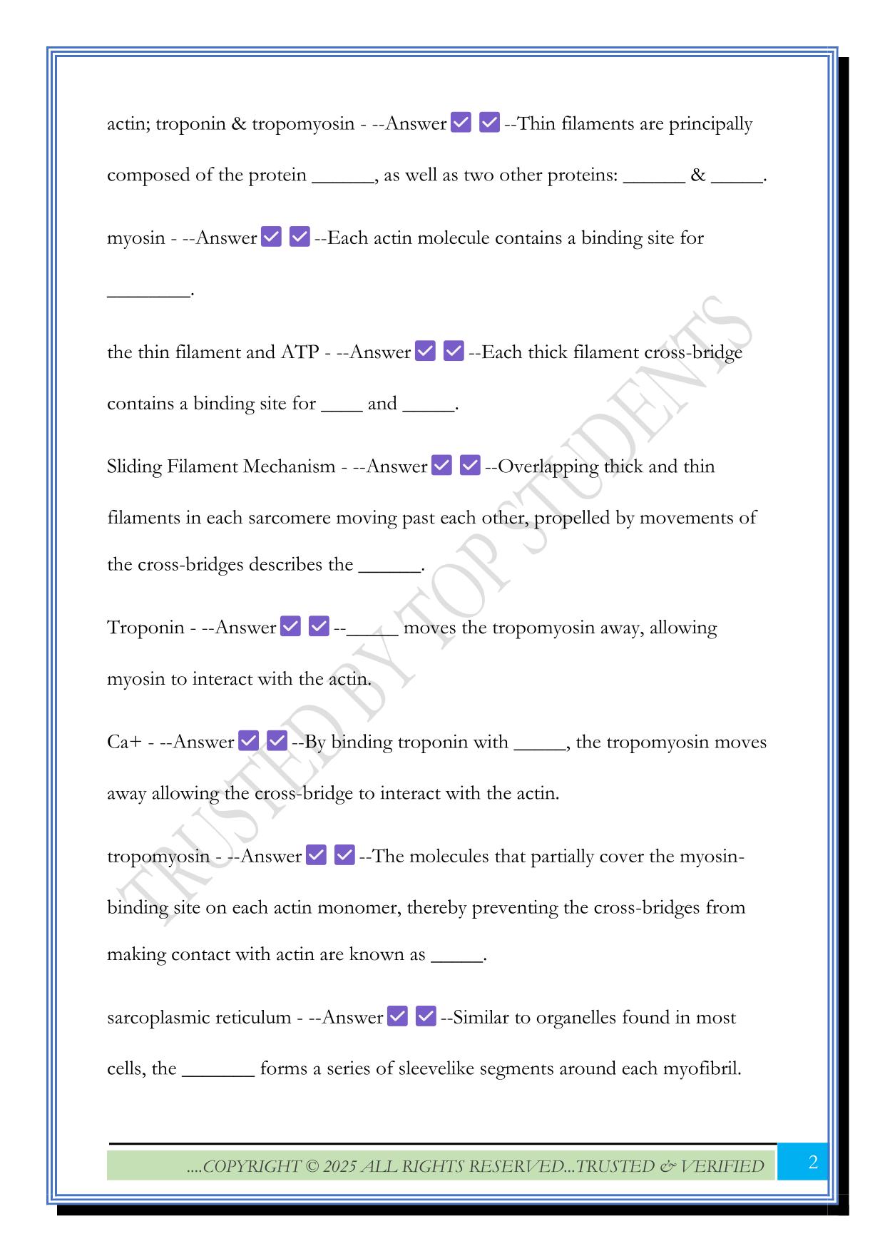 APHY 201 - Advanced Human Physiology: Exam 3 2025 Questions and Answers