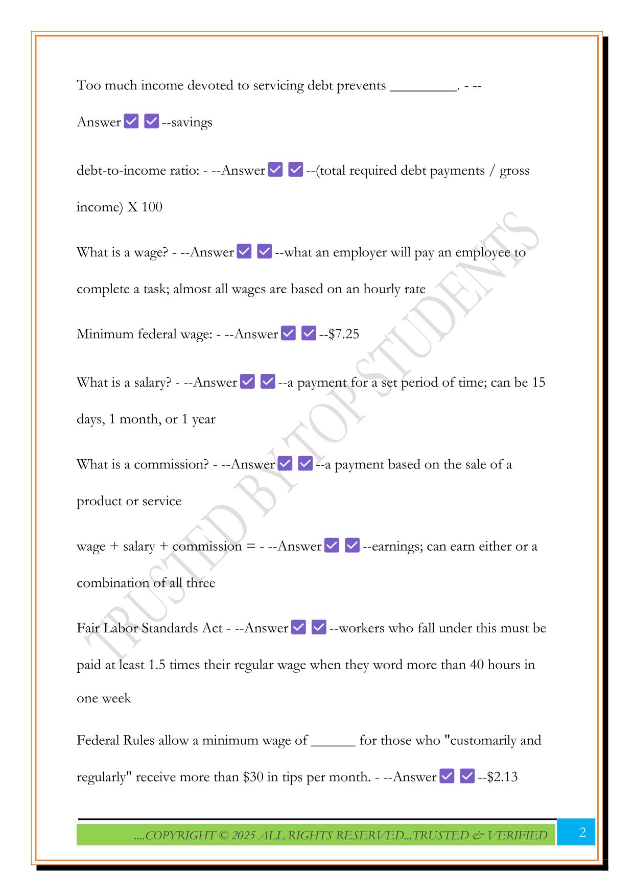 FHCE 3200 Module 2 Exam 2025 Questions and Answers