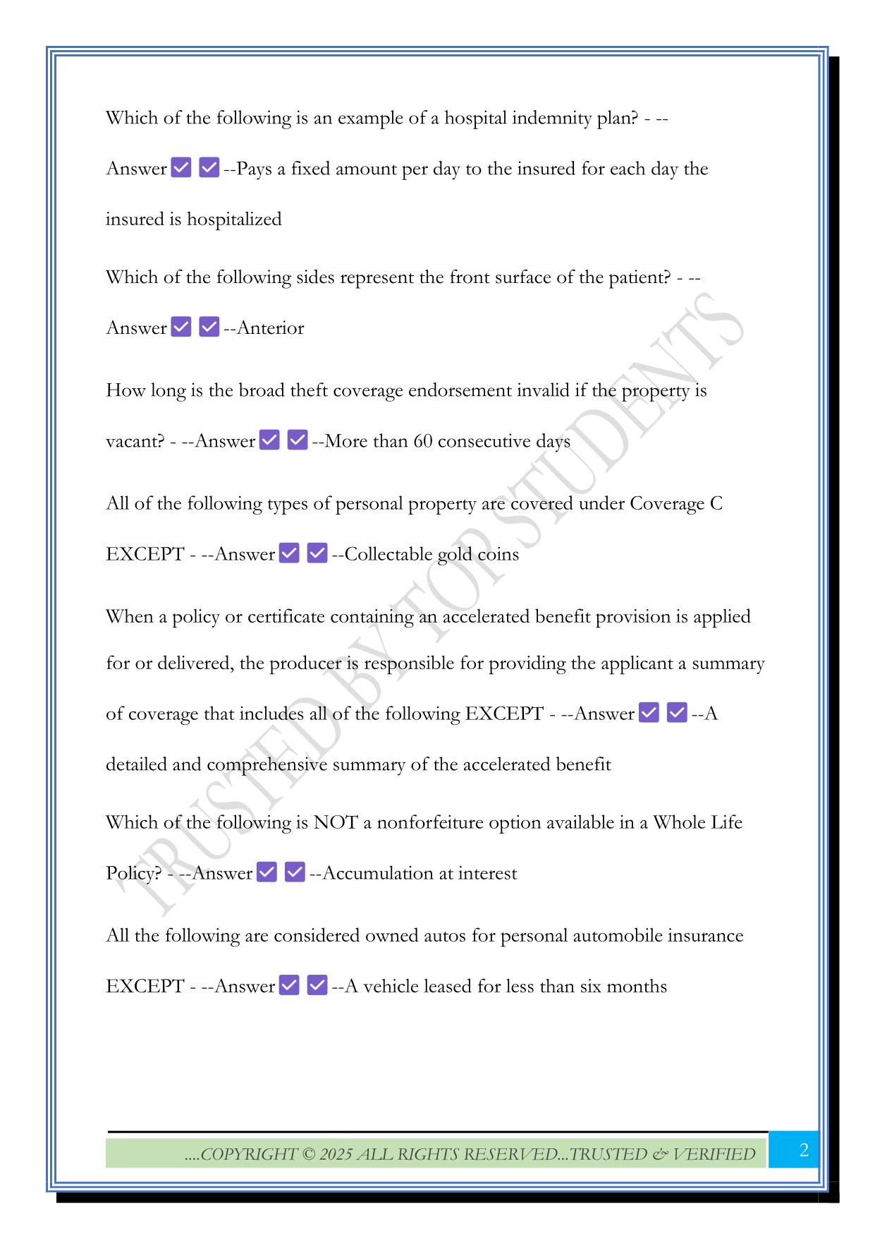 NY Adjuster Practice Exam Questions 2025 with Answers