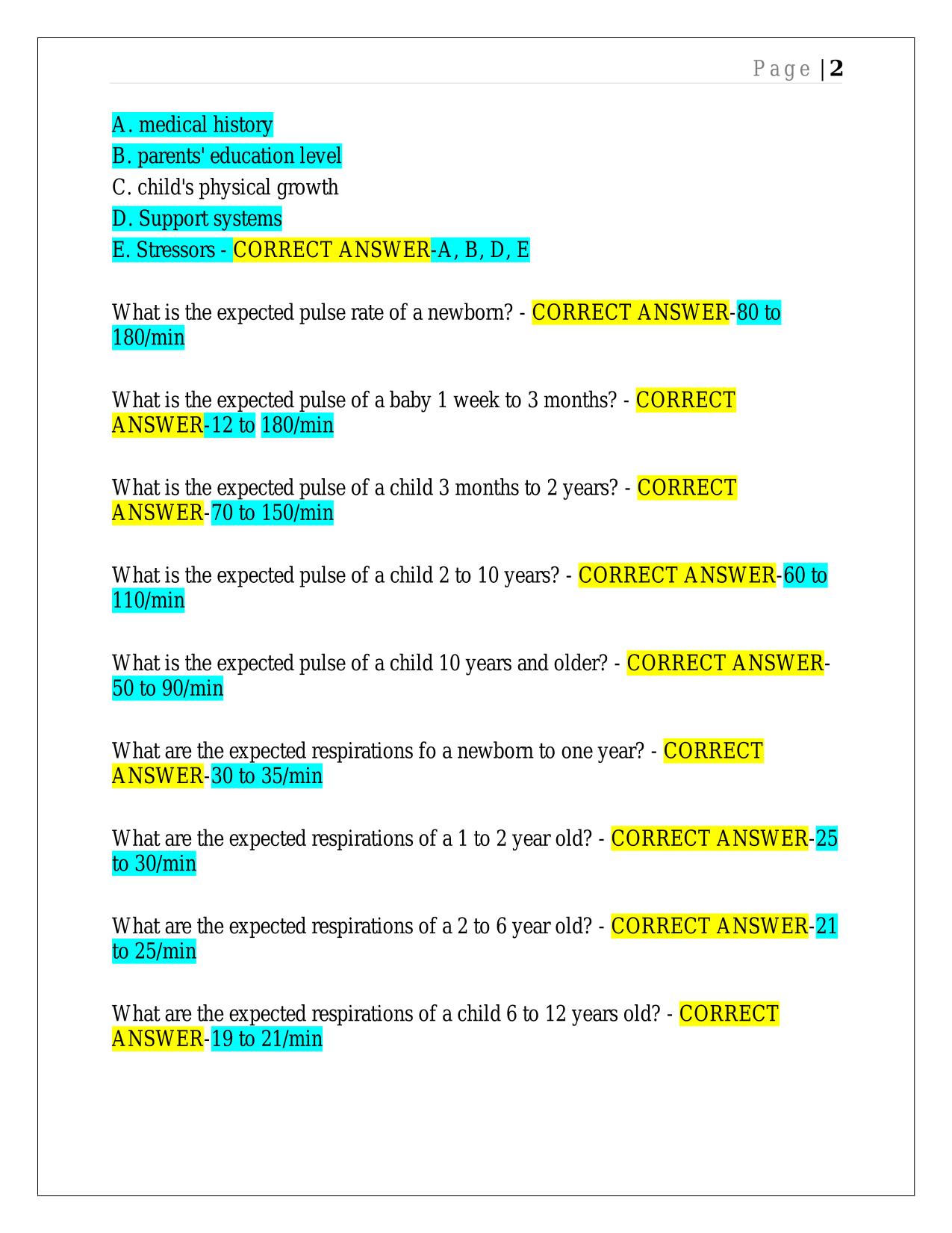 ATI NURSING CARE OF CHILDREN PROCTORED EXAM 2025 QUESTIONS AND CORRECT ANSWERS.
