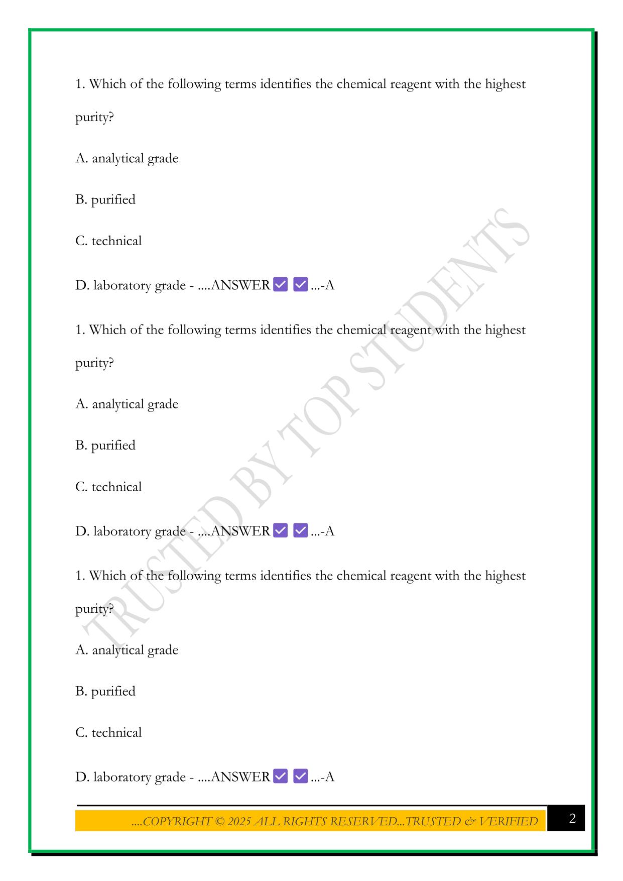 MDL248 PAST EXAMS 1-6 2025 QUESTIONS AND ANSWERS