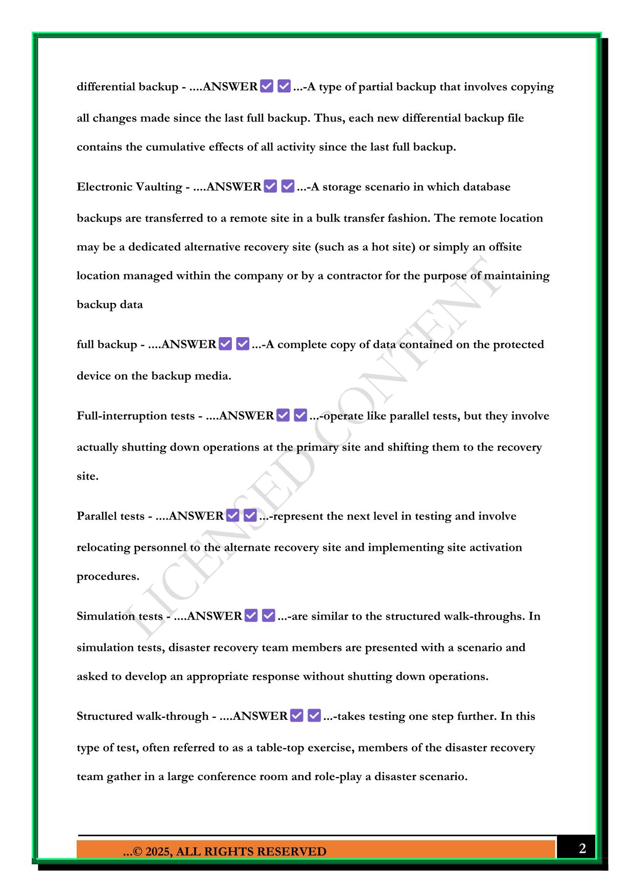 C795 OA NOTES STUDY GUIDE 2025 QUESTIONS AND ANSWERS