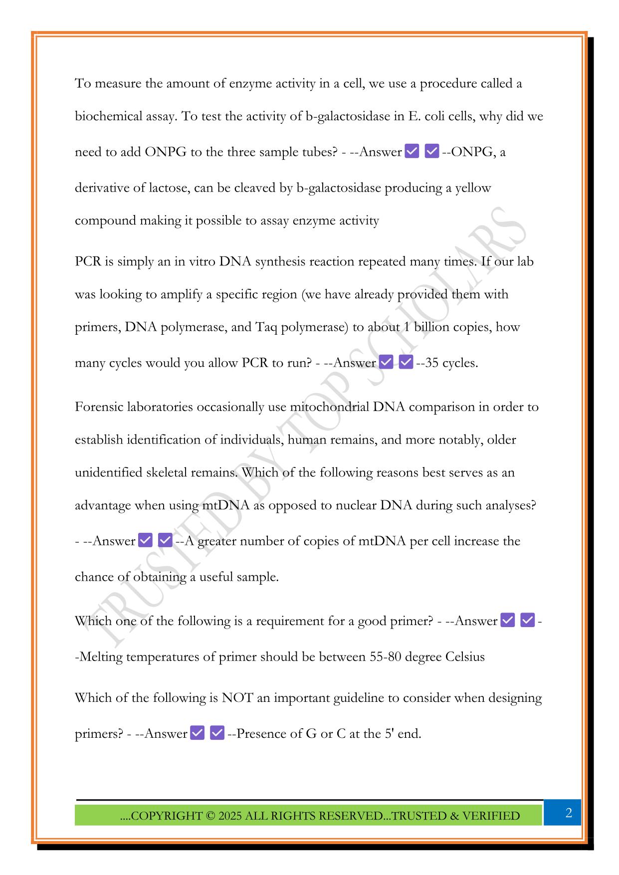 LS23L Final Exam Review 2025 Questions and Answers