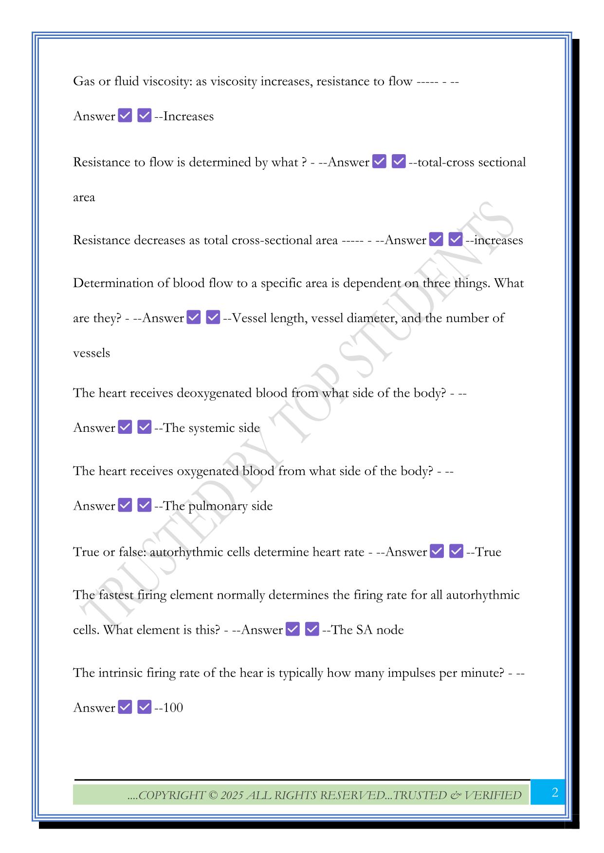 APHY 201 Exam 5 2025 Questions and Answers