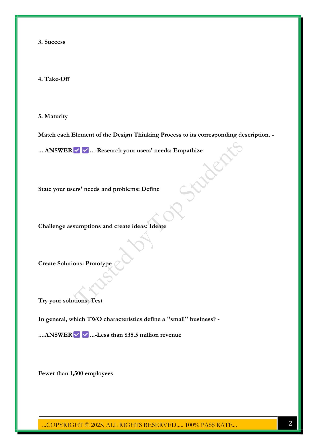 GMETRIX ENTREPRENEURIAL CERTIFICATION EXAM STUDY GUIDE 2025 QUESTIONS AND ANSWERS