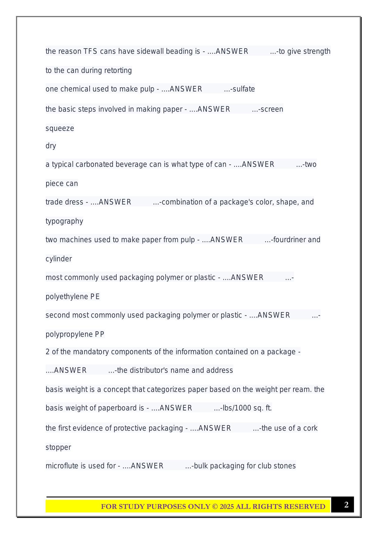 PKSC 1020 final Exam 2025 Questions and Answers