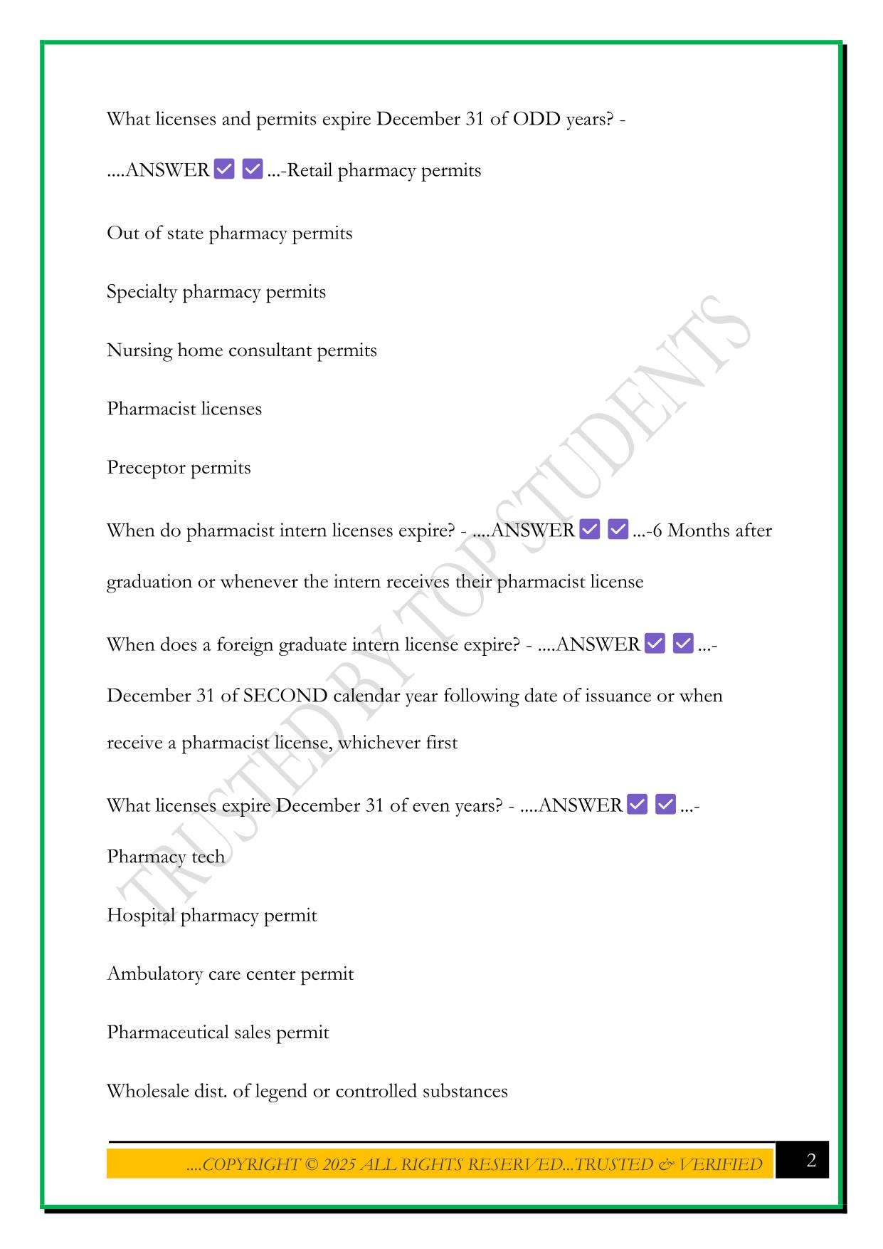 AR BOARD OF PHARMACY LAW REVIEW 2025 QUESTIONS AND ANSWERS