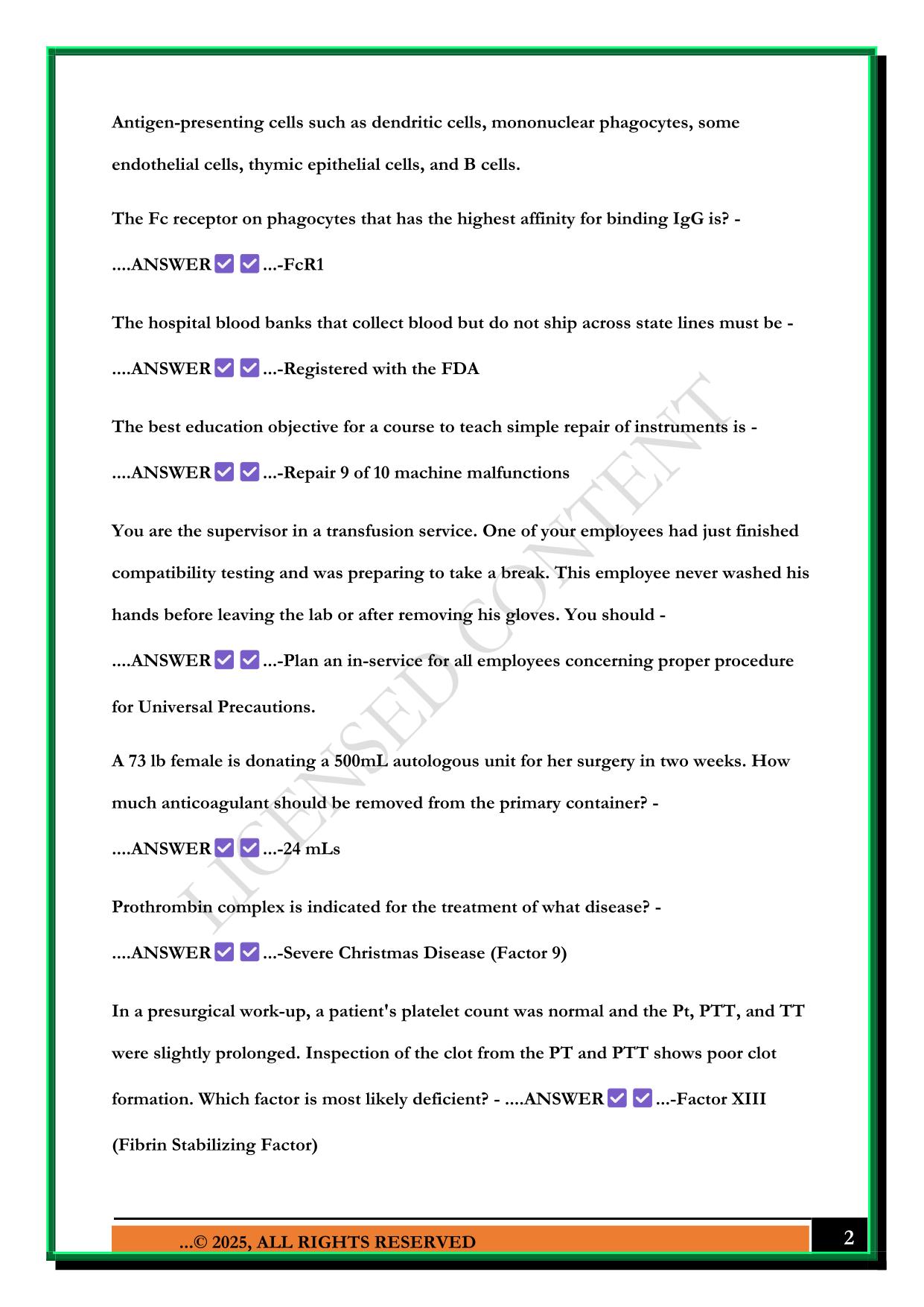 SBB PRACTICE TEST REVIEW 2025 QUESTIONS AND ANSWERS