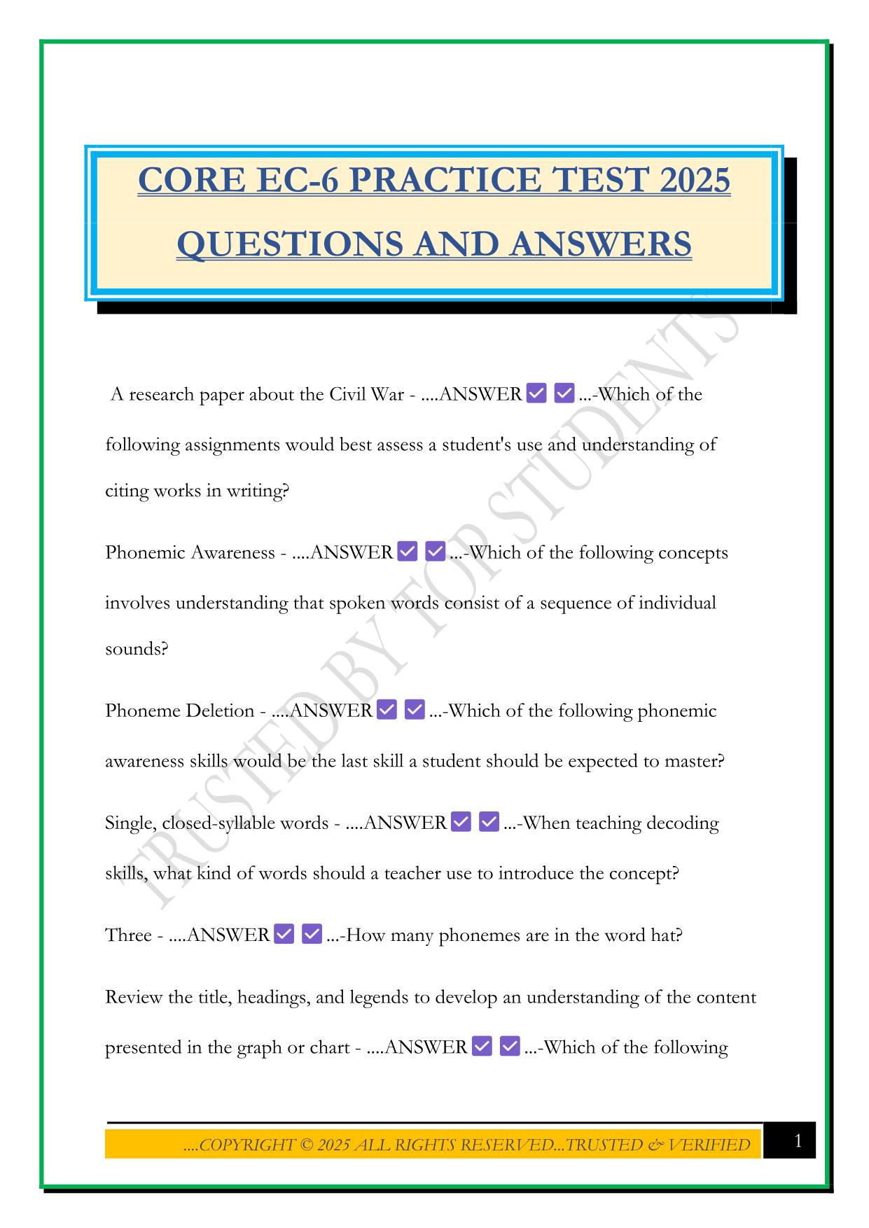 TEXES Bundled Exams Questions and Answers 100% Pass|Updated and Verified