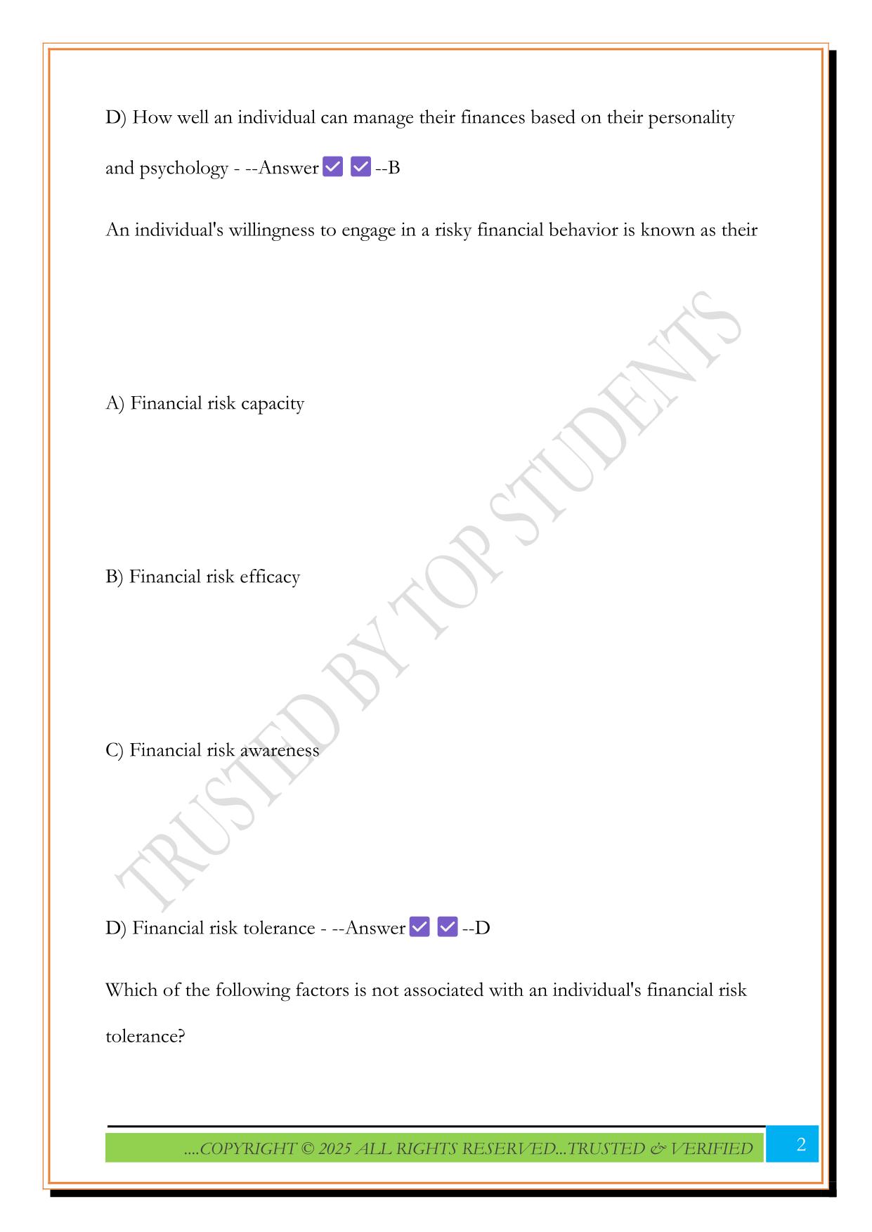 FHCE3200 FINAL GOREN Exam 2025 Questions and Answers