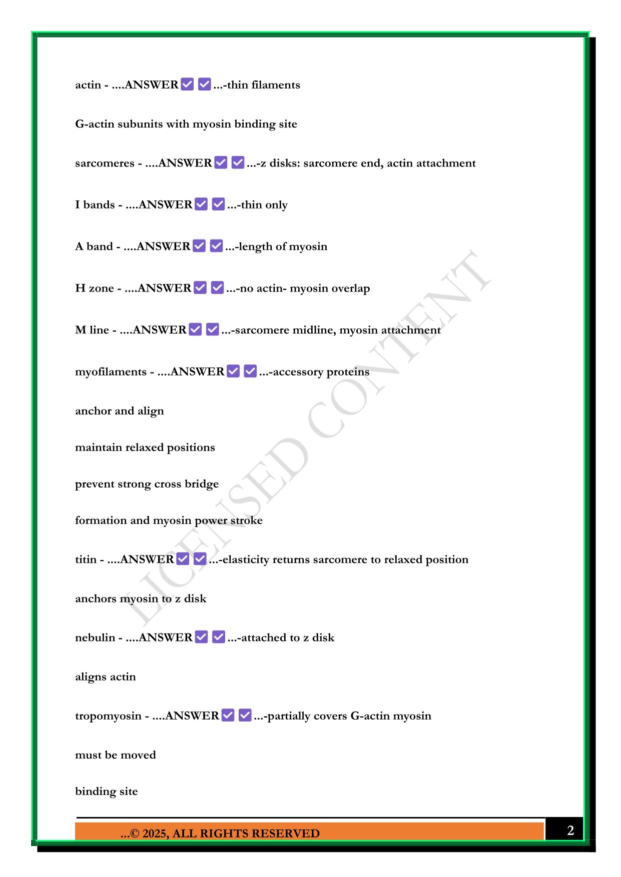 PHYSIO IUPUI DR CLARK EXAM 3 2025 QUESTIONS AND ANSWERS