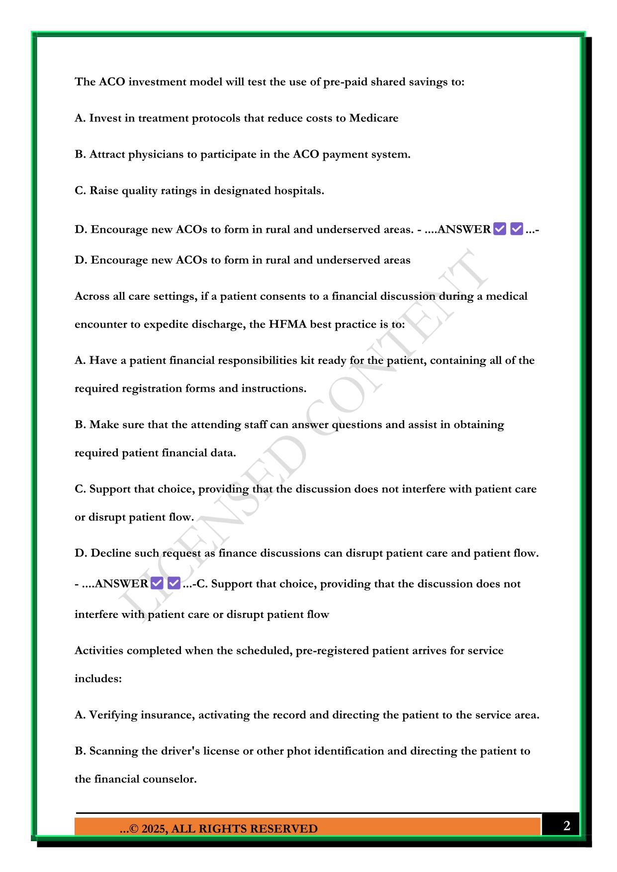 CRCR PRACTICE QUESTIONS 2025 WITH ANSWERS